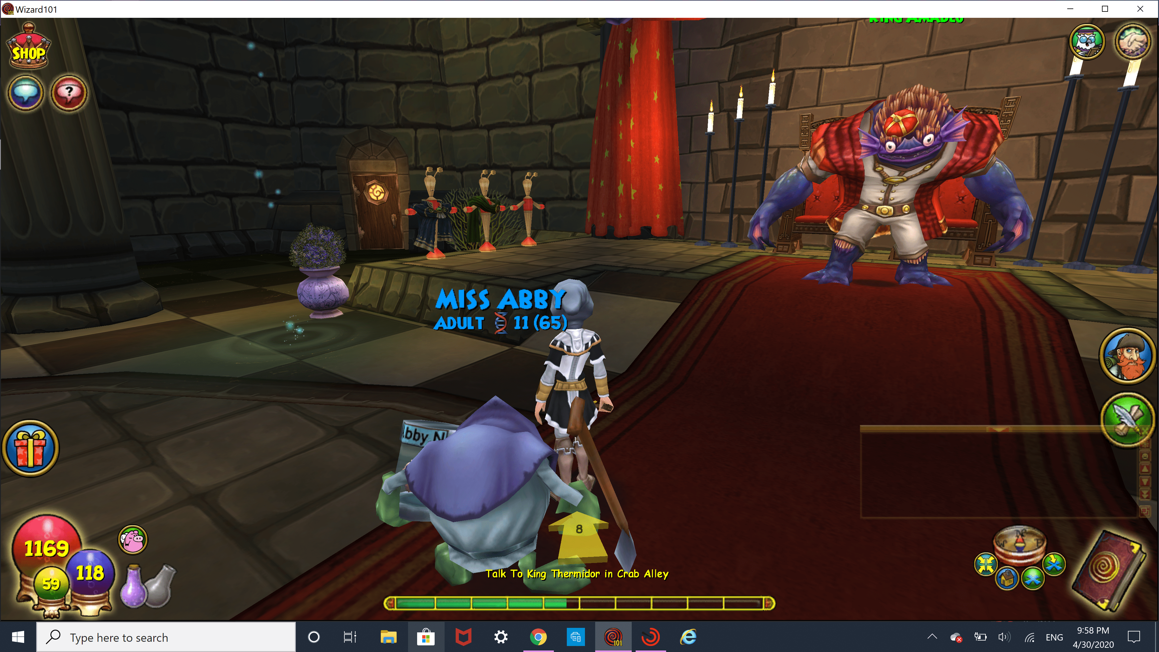 Crab Alley Royal Palace Bug Wizard101 Free Online Games