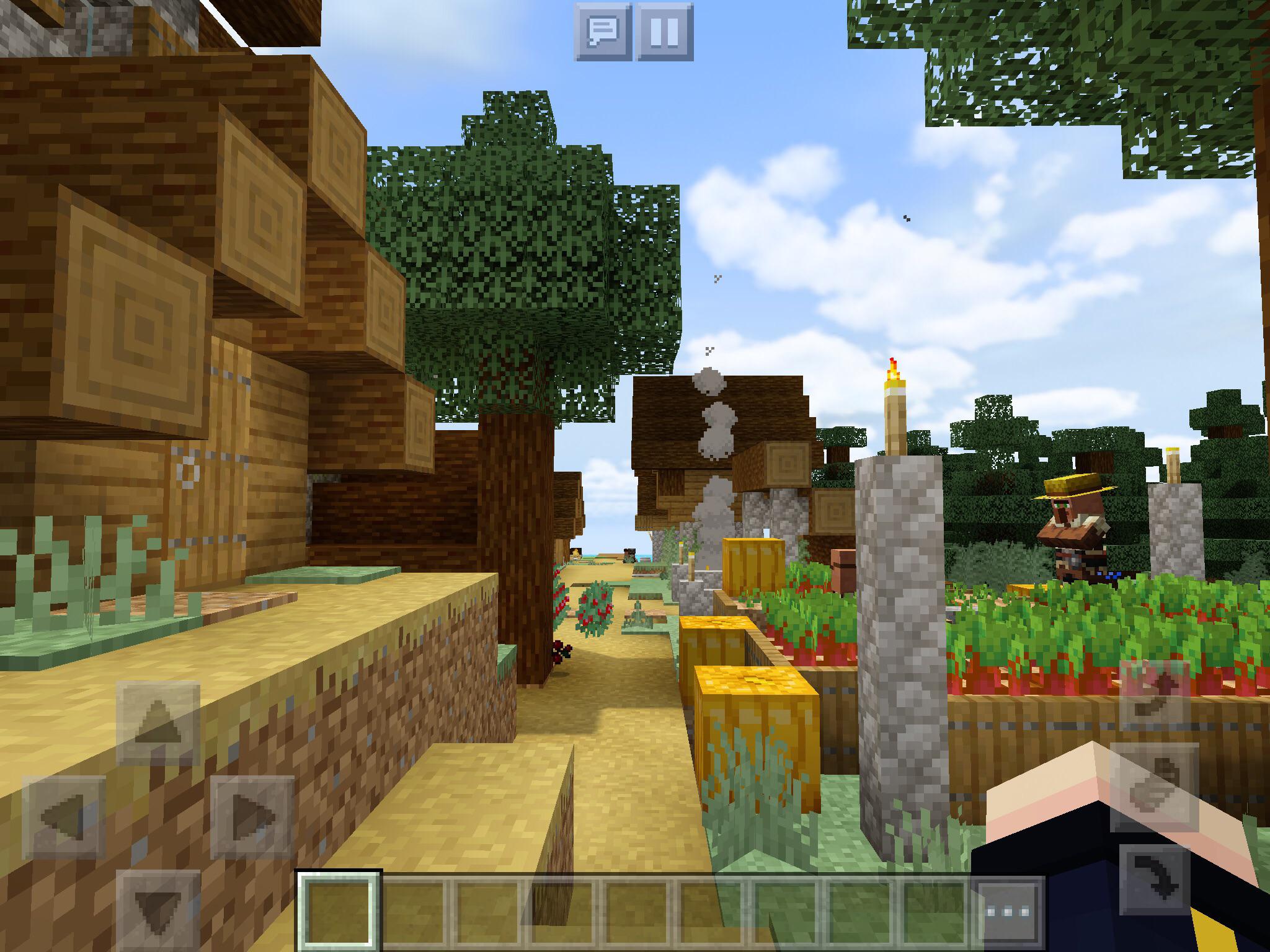 Minecraft Bedrock shaders are actually pretty nice! Taken on IPad mini