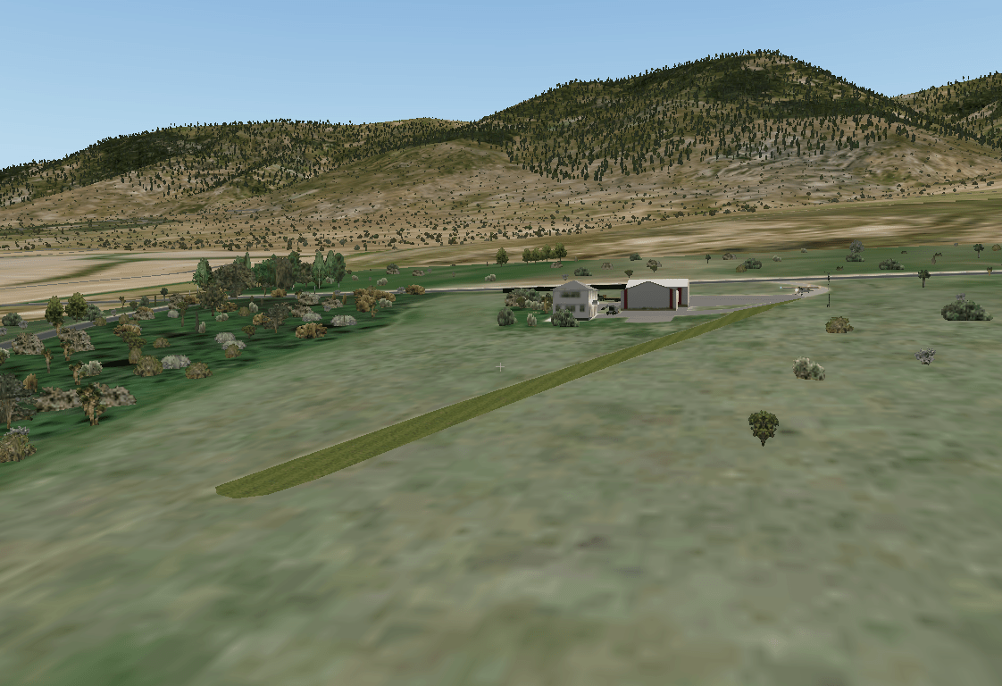 Simko Field, Idaho a 400ft long runway at 1,719 metres above sea