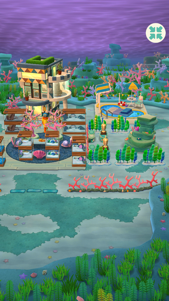 My Underwater 2.0 themed campsite. r/AnimalCrossing