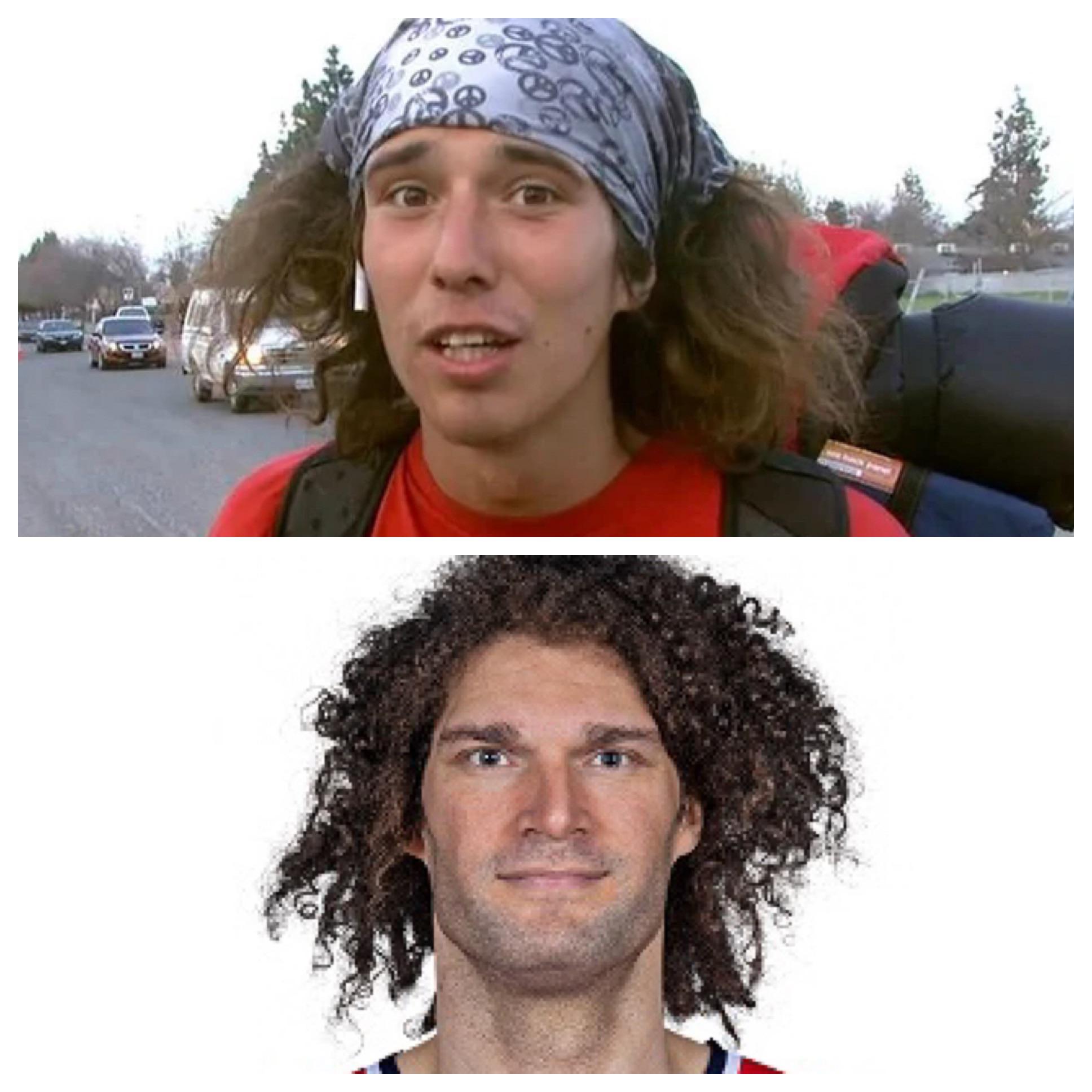 Does Robin Lopez look like Kai the Hatchet Wielding Hitchhiking
