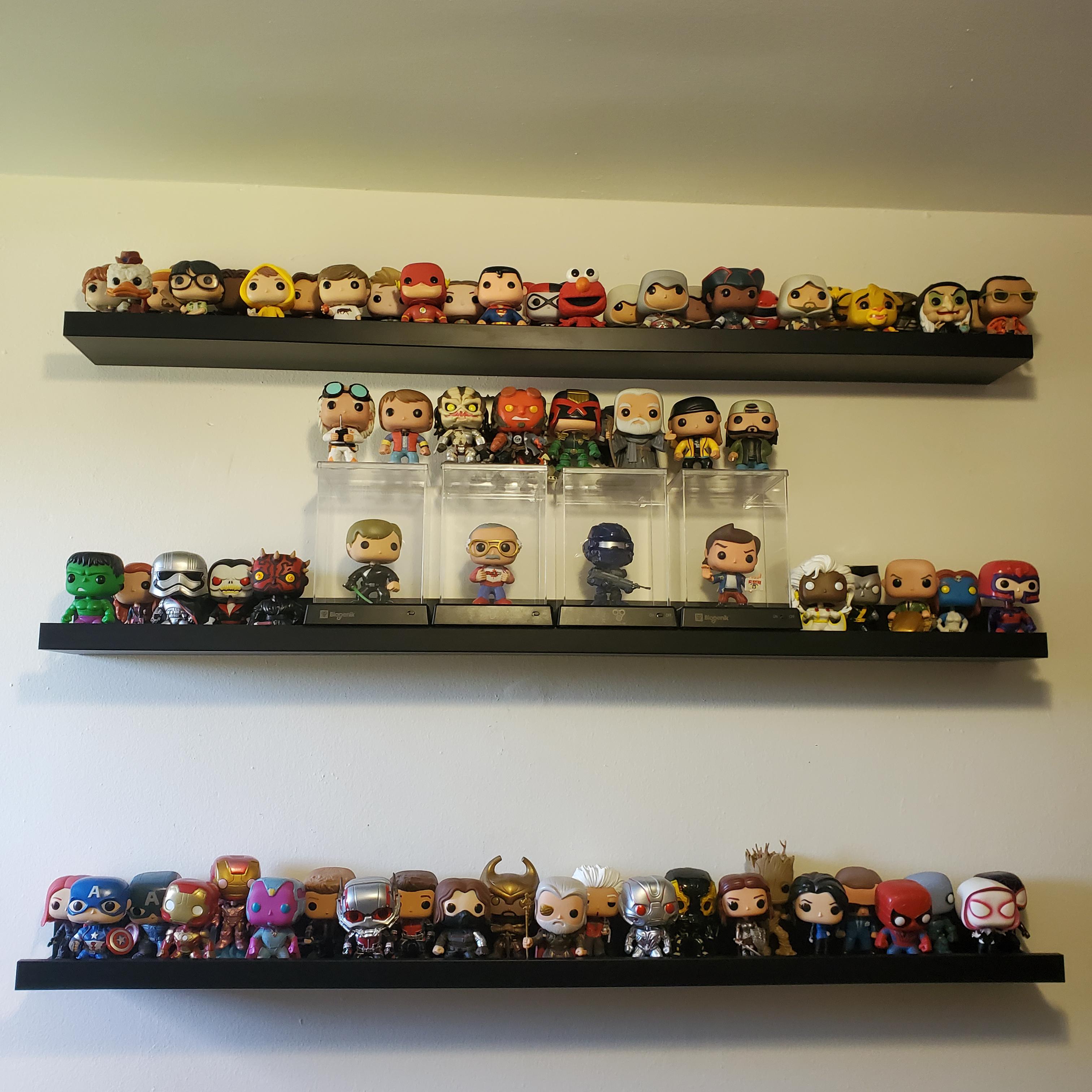 Set up shelves for my Pops that are out of the box! Mosslinda shelves