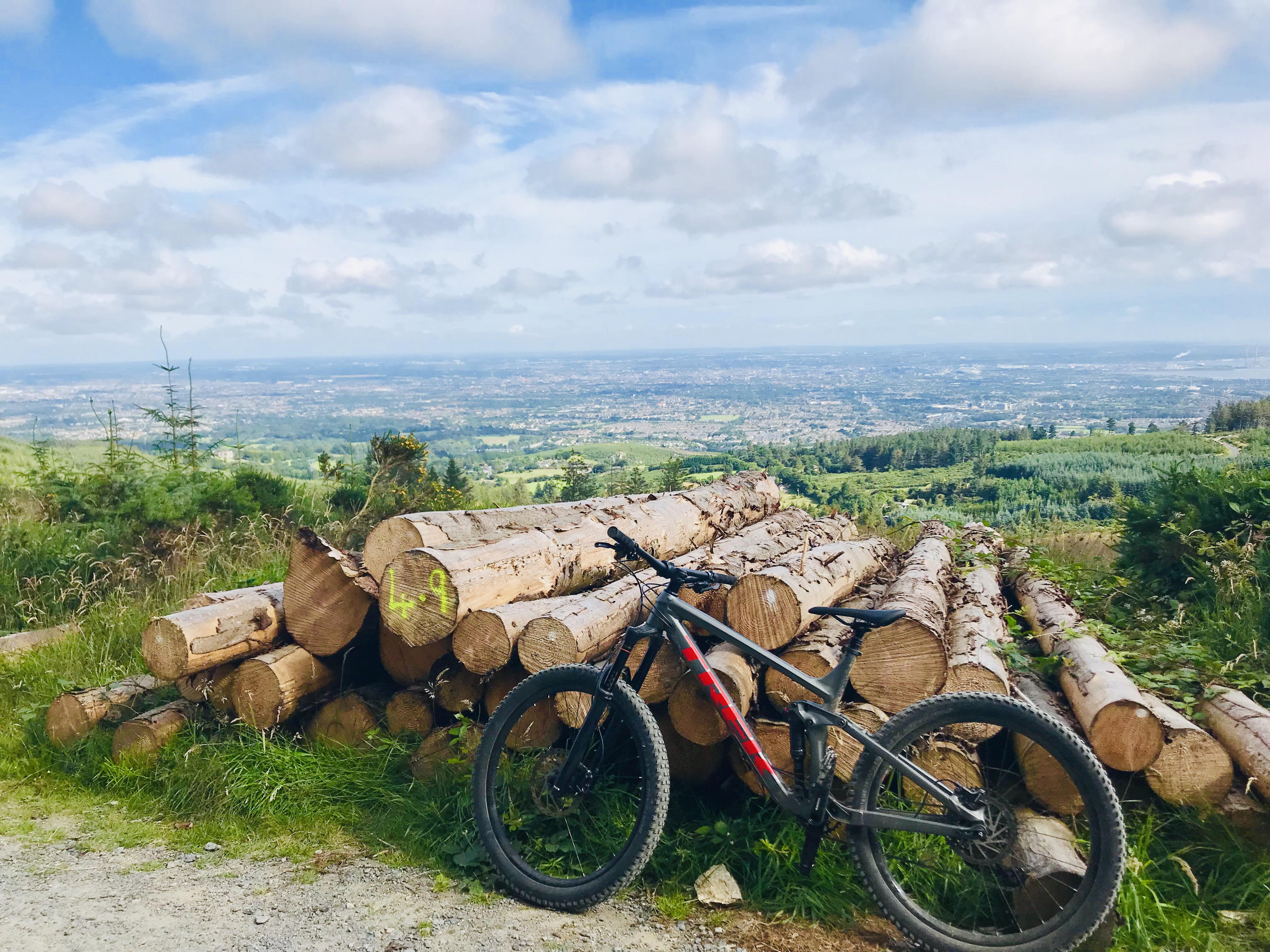 Mountain bike trails overlooking Dublin r/Dublin