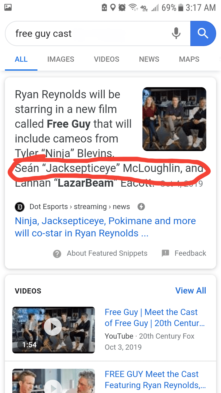 For those wondering Seán is a cameo in the new "free guy" movie coming