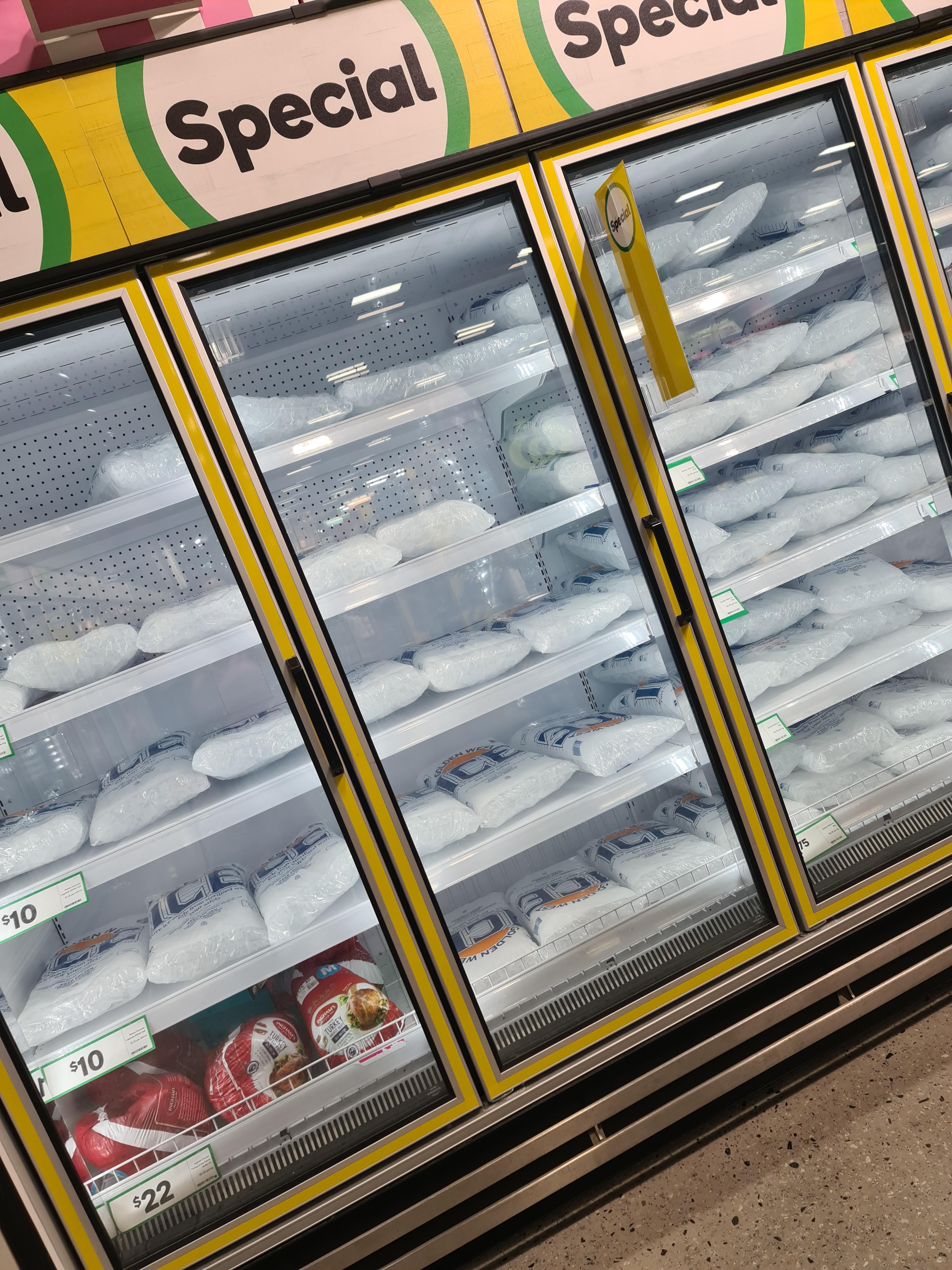 Ice now gets prime real estate in Woolies freezer r/perth