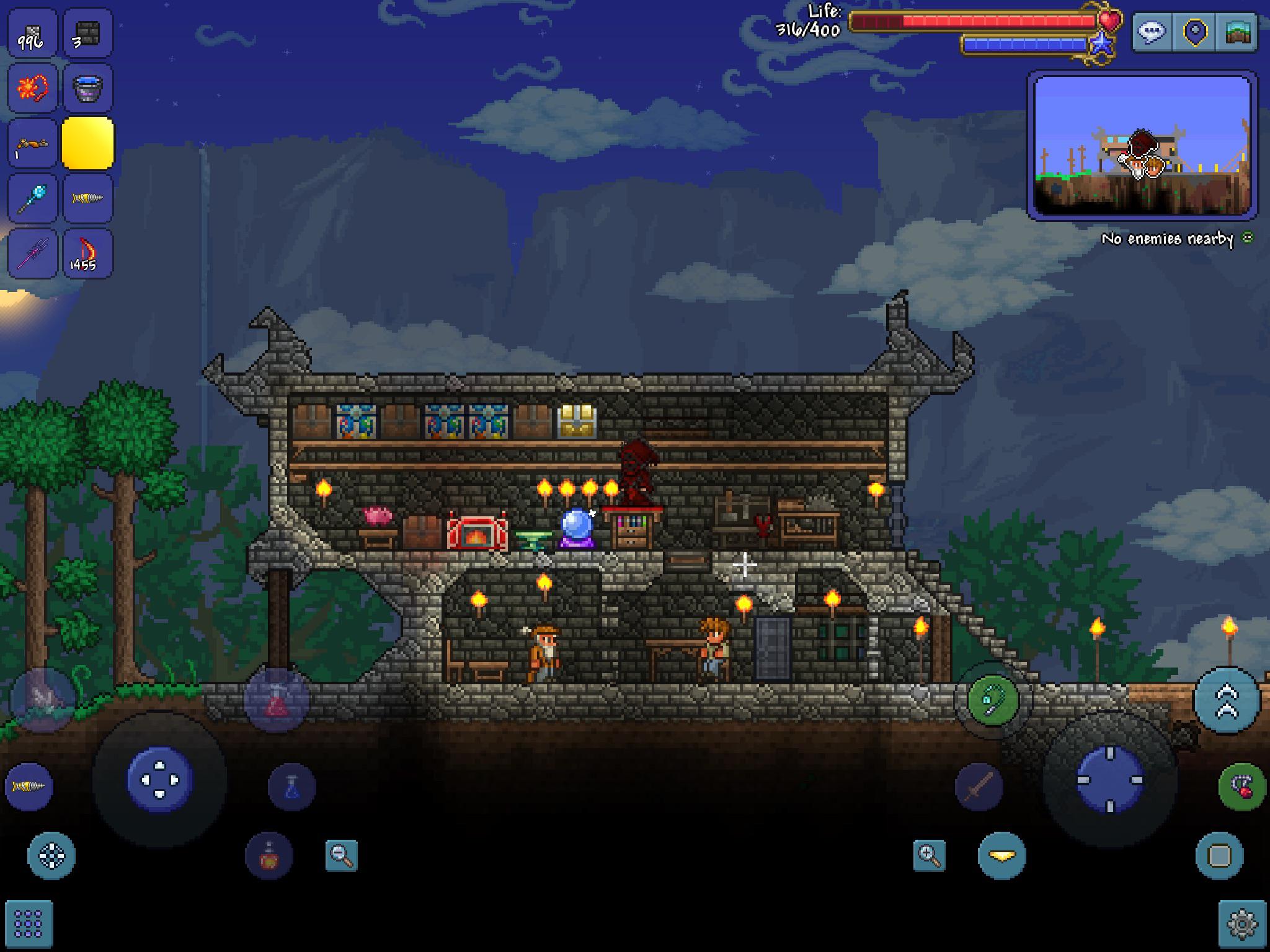 Made improvements to my base D how does it look (npc house still being