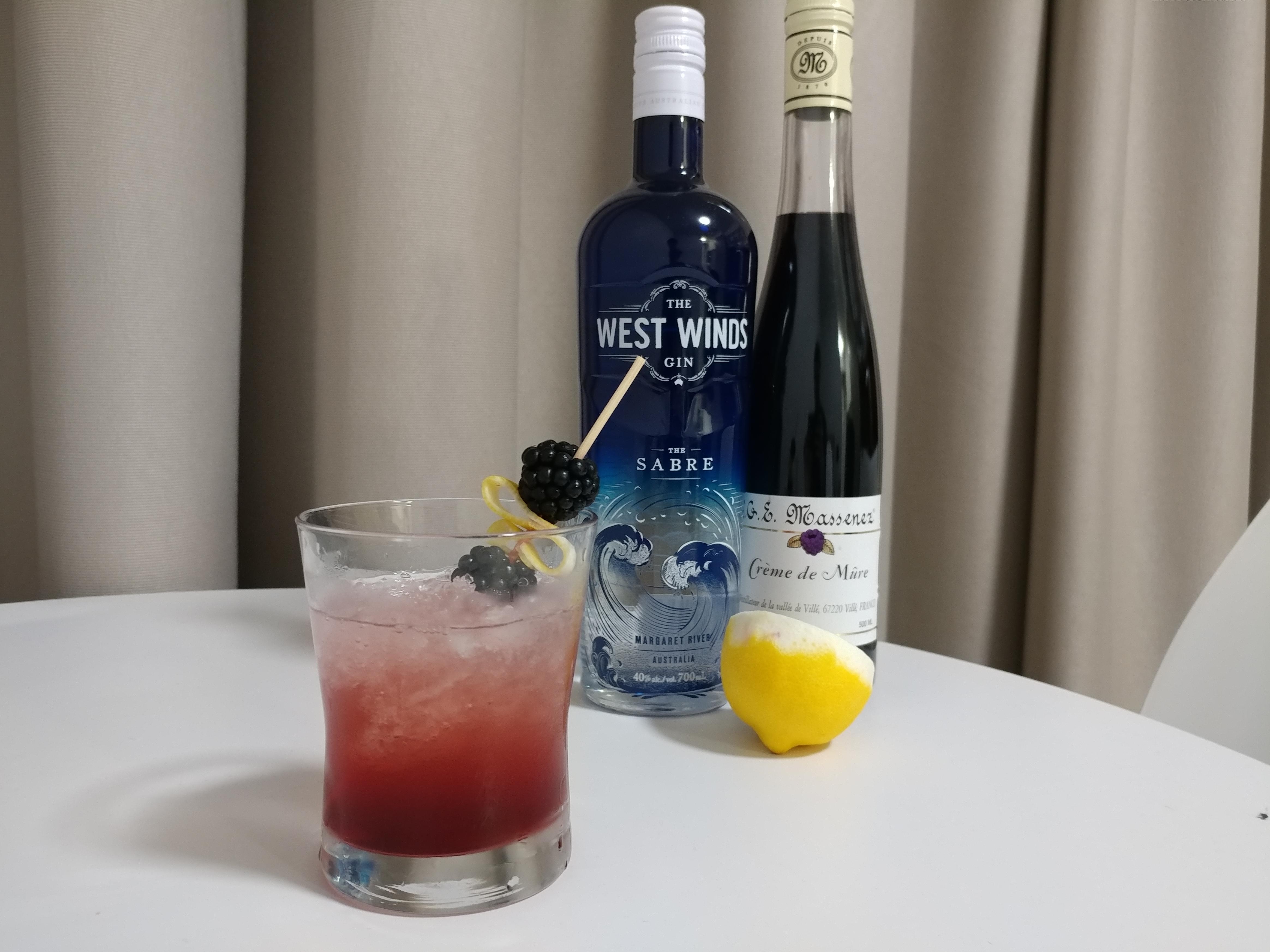 My Creme de Mure finally arrived in Perth so I could make a Bramble r