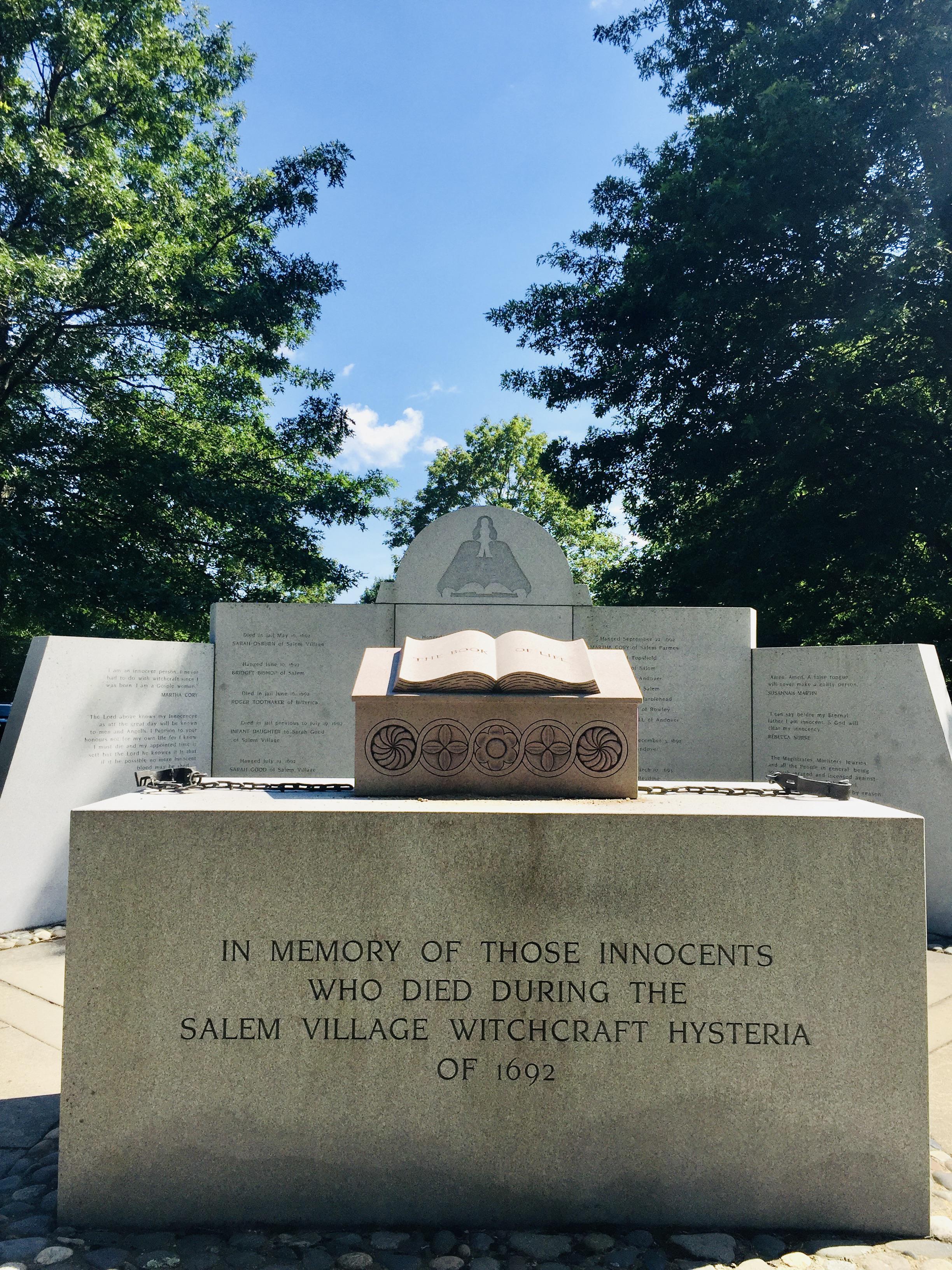 Salem Witch Trials memorial in Danvers, MA r/CemeteryPorn