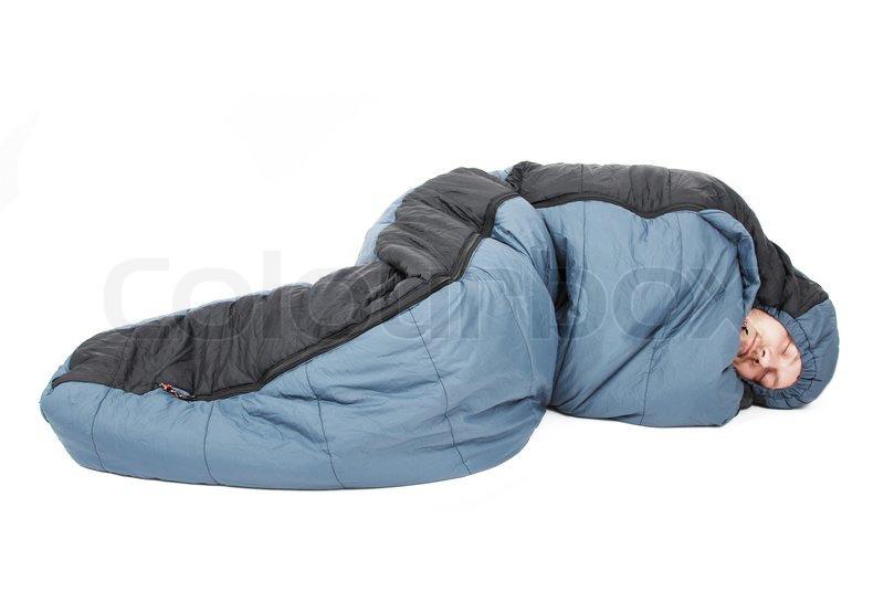 “It’s just a guy in a sleeping bag,” he thought to himself, breathing