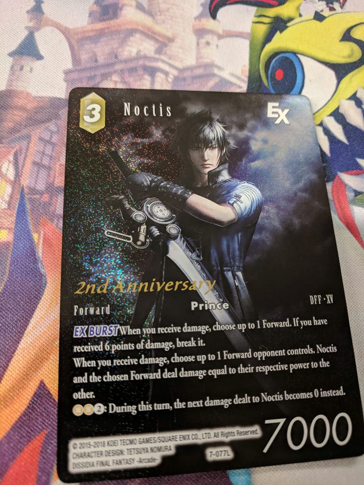 Noctis Promo card for OPUS 7 FFTCG...yes there is a trading card game