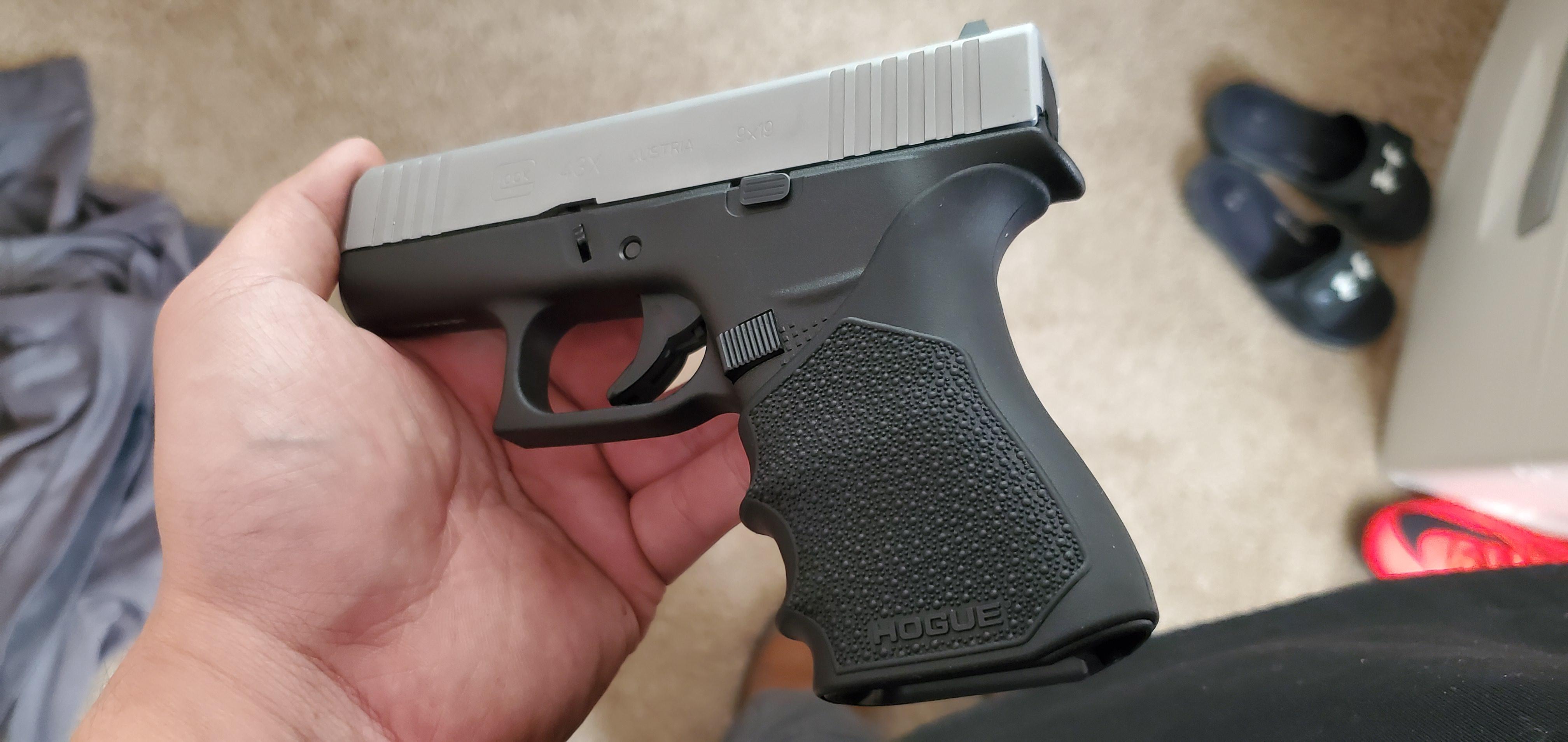 Hogue Grip makes the 43X the perfect CCW IMO r/concealedcarry