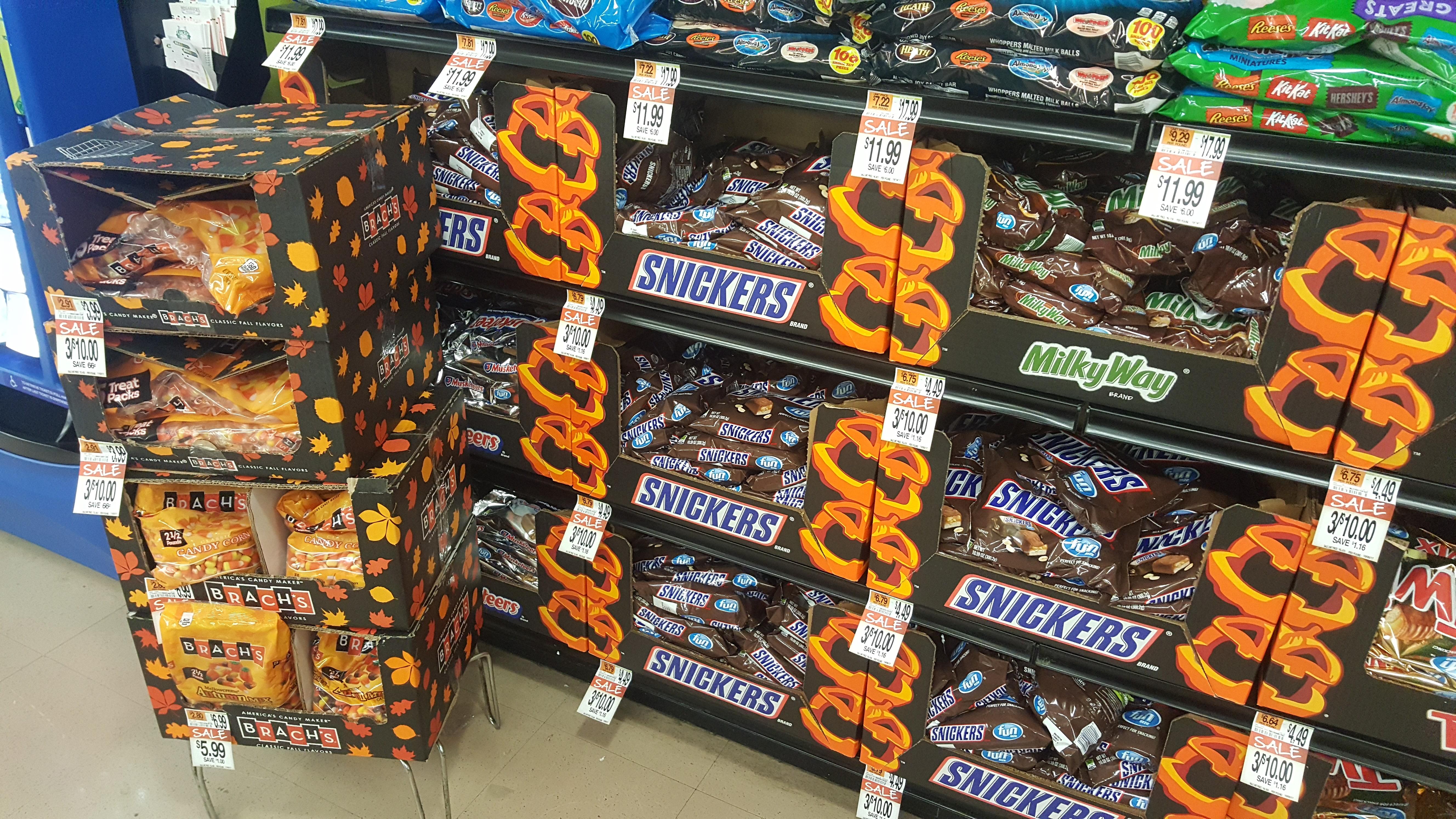 Sighted Halloween candy is already on display at Star Market boston