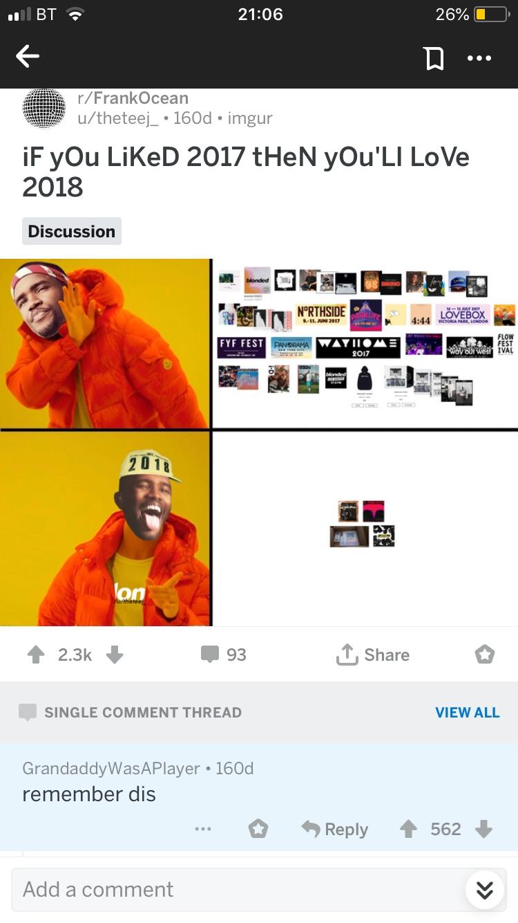 “remember dis” I’ve looked at this every day for the past 160 hoping