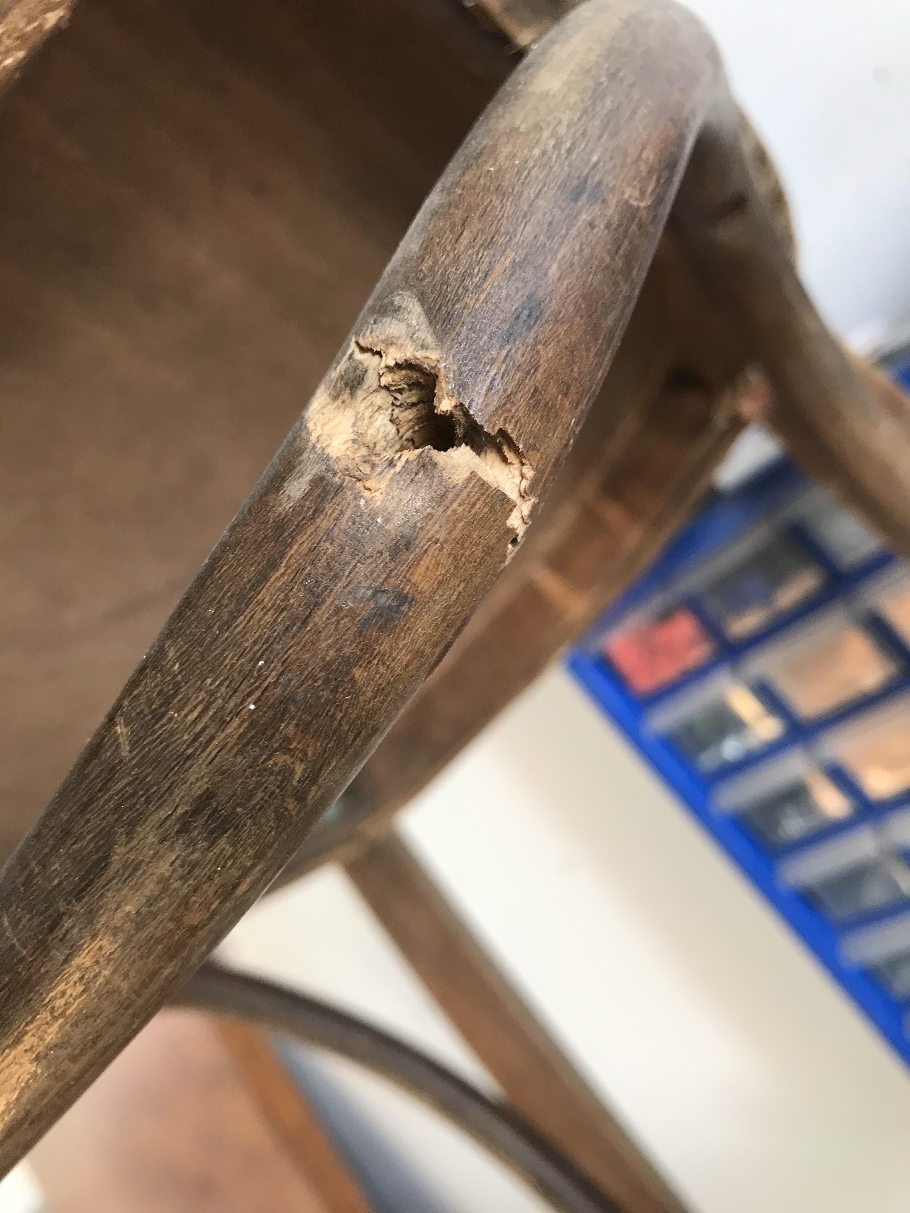How to reinforce wood chair leg brace? r/furniturerestoration