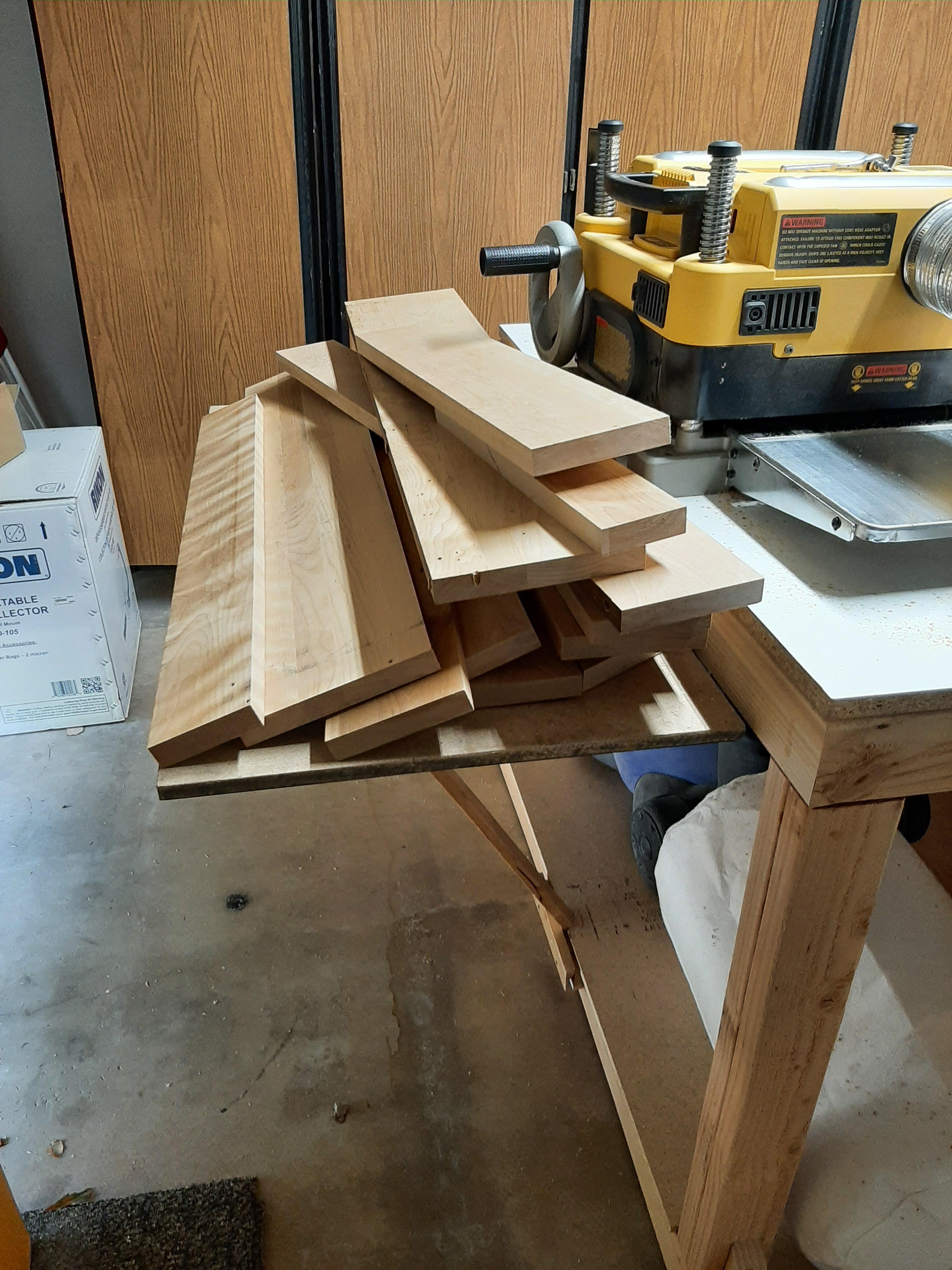 Was given a "cherry" table top to salvage. Looks like maple to me.. or