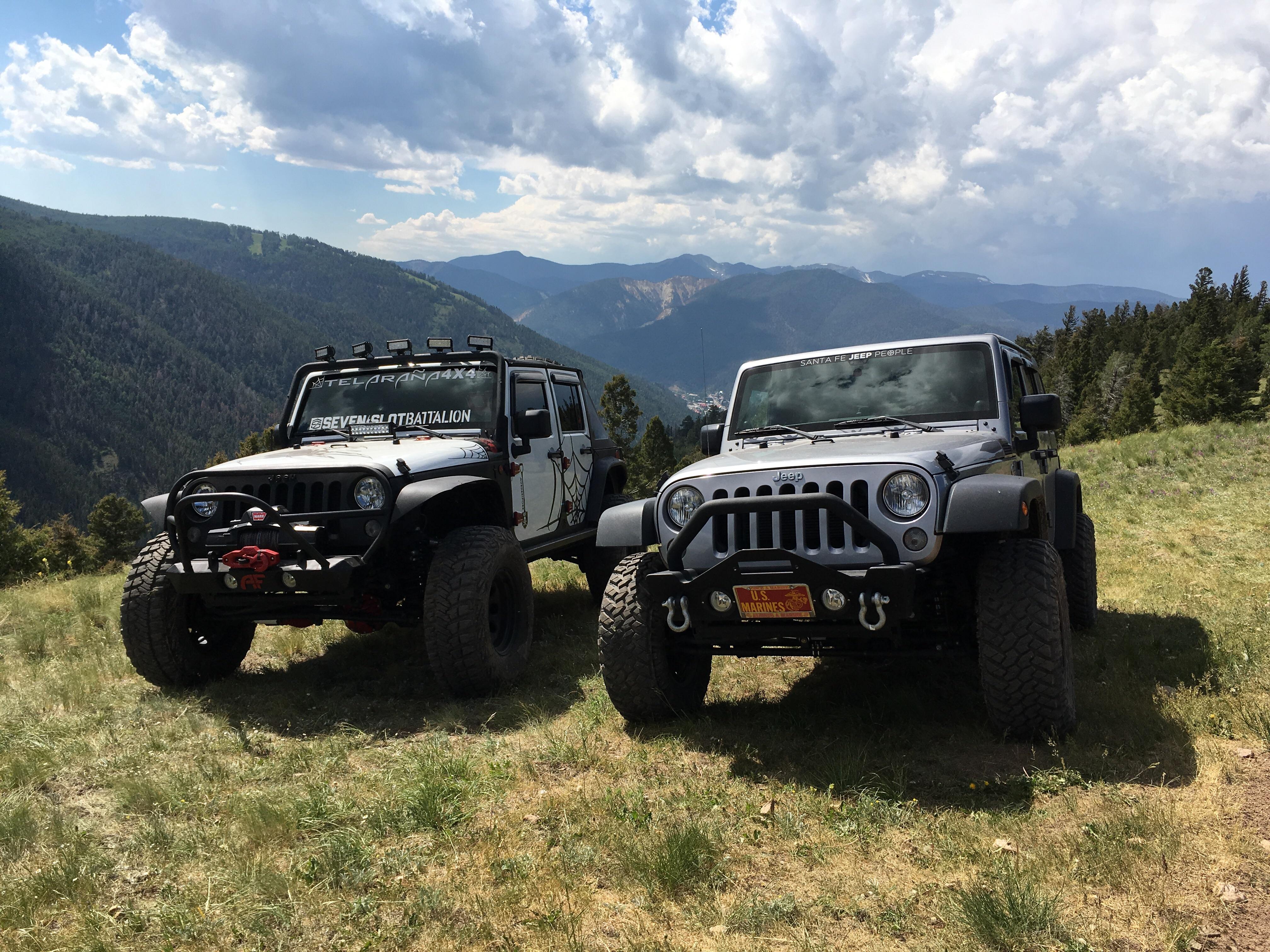 Looking out towards Red River New Mexico at the top of Red River Pass. r/Jeep