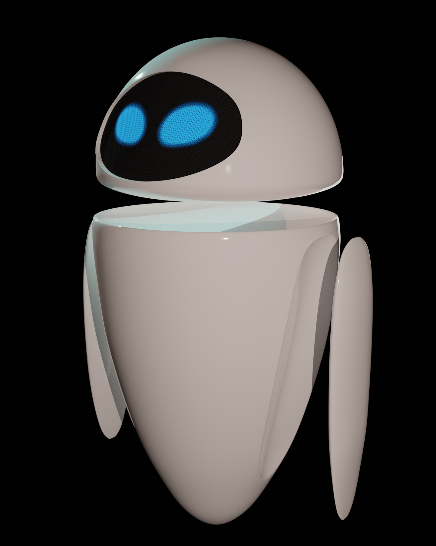 EVE from WallE. (my first serious rendering) r/blender