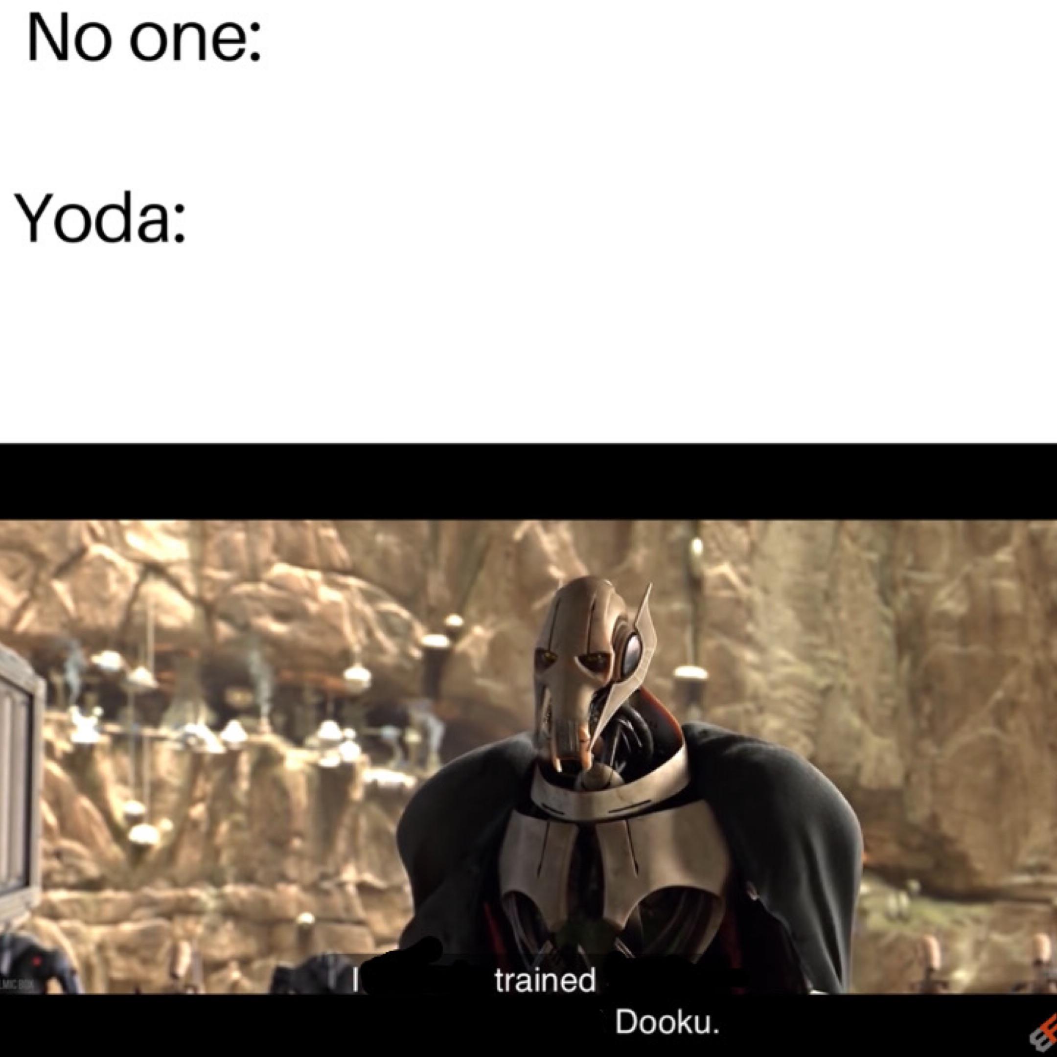 Yoda really did train Dooku r/SpeedOfLobsters