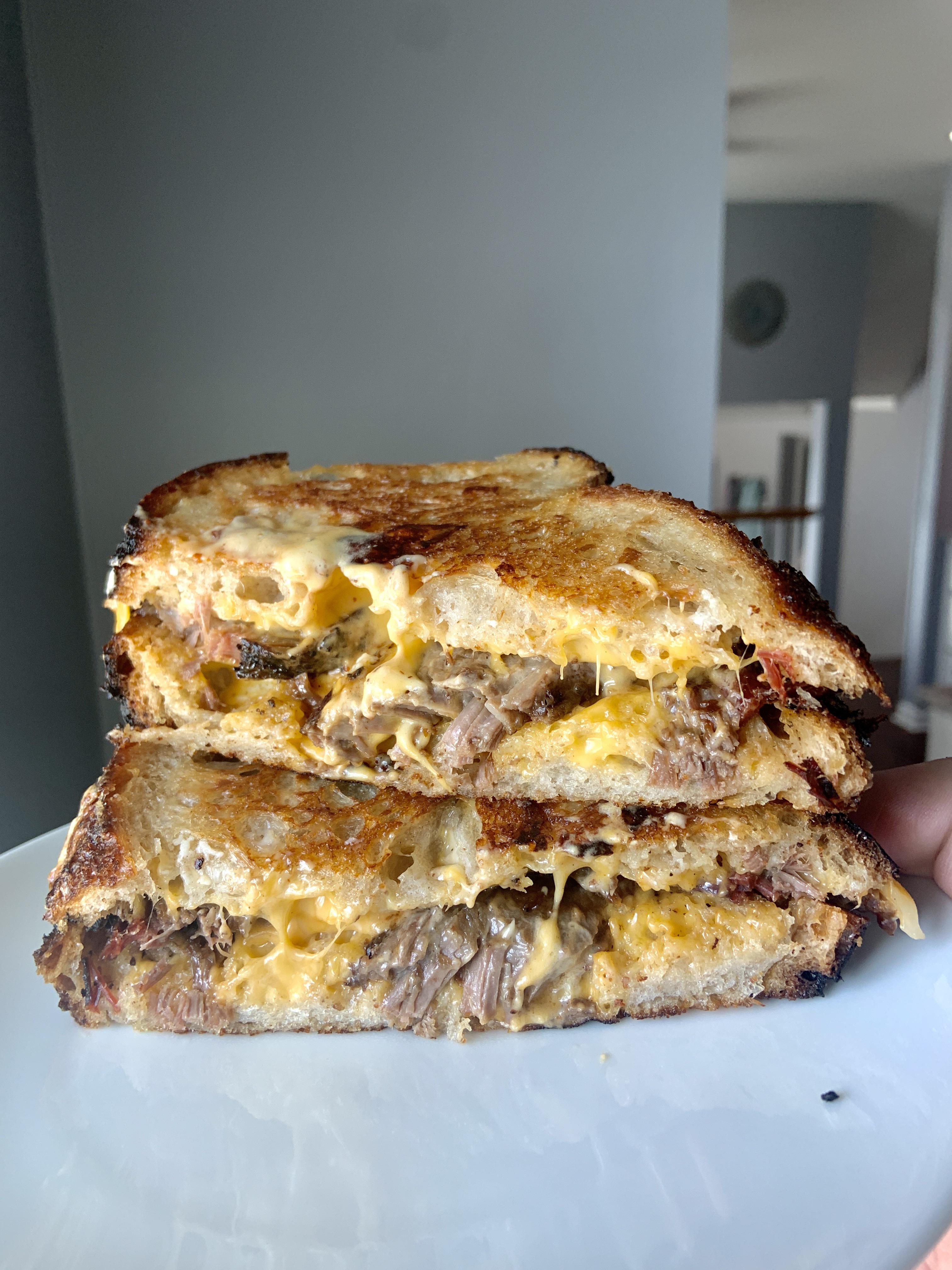 Leftover Brisket Melt eatsandwiches
