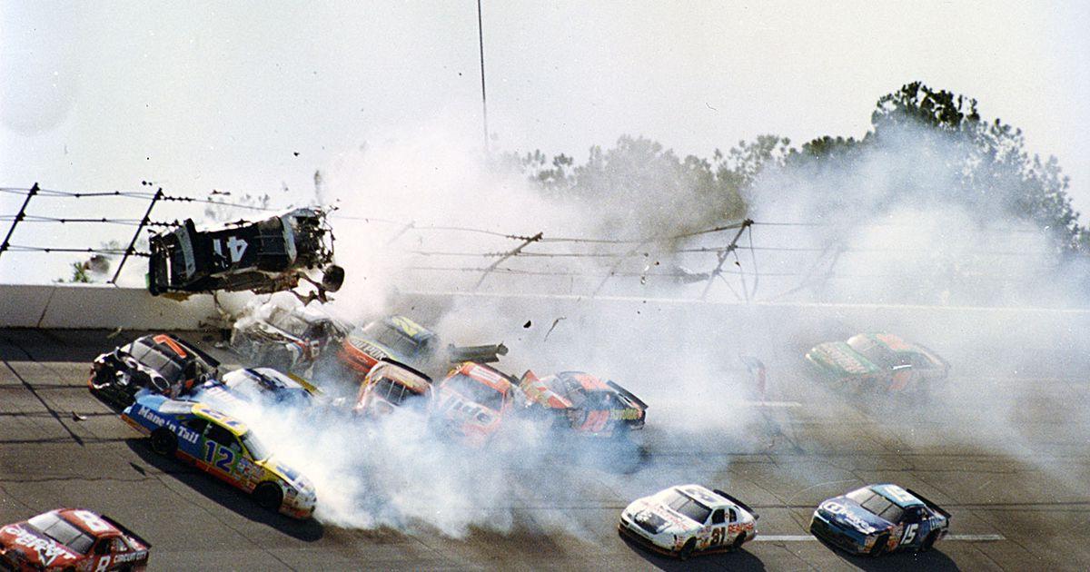 Ran across this view of Ricky Craven's 1996 flip at Talladega....How he