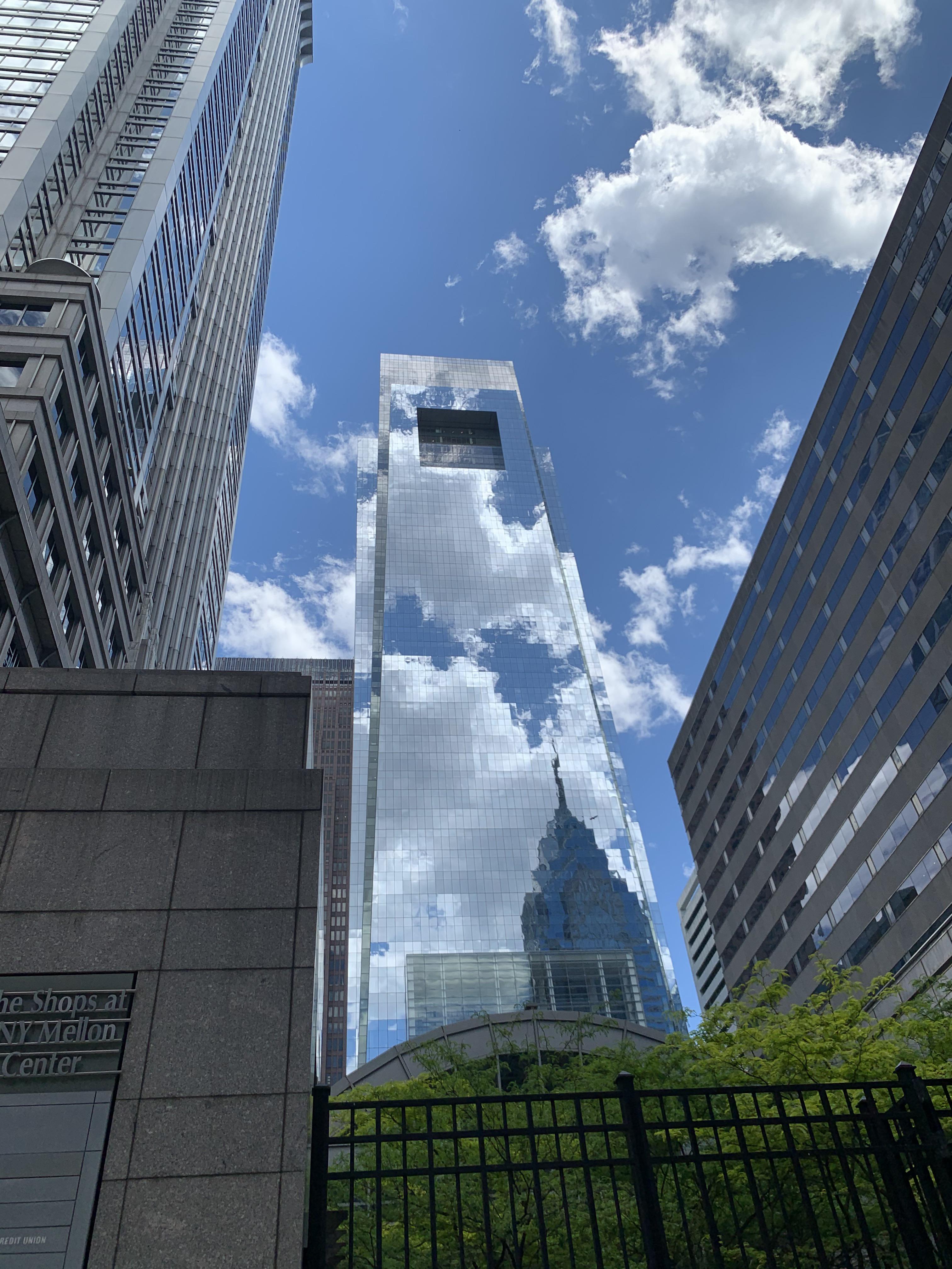 Today on my walk through Philly, camouflaged building