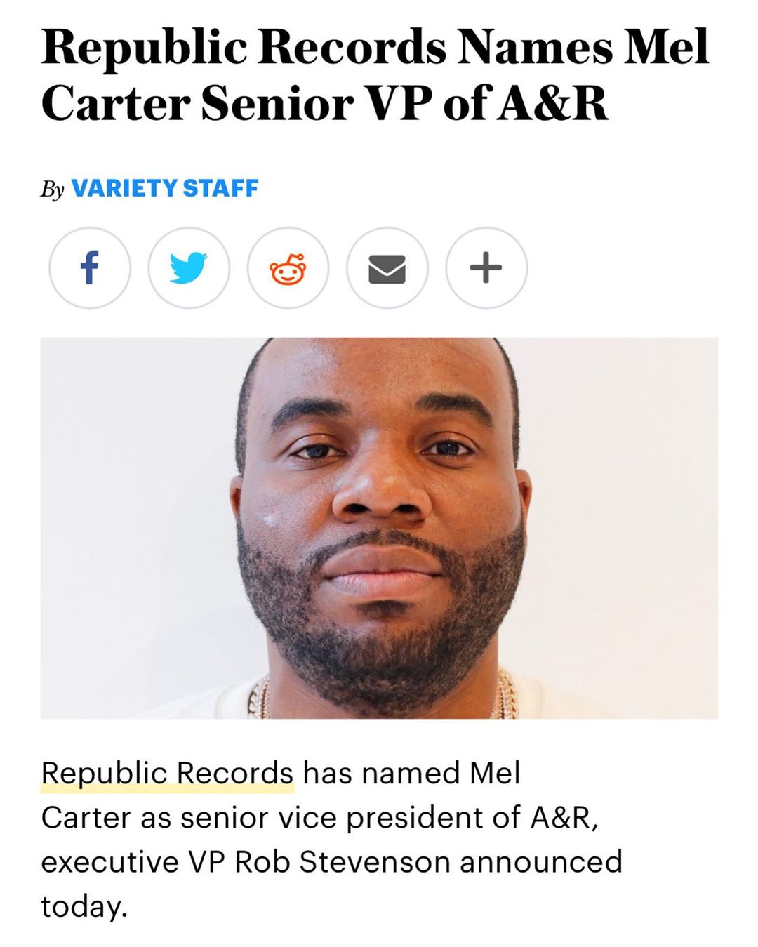 Mel Carter Senior VP r/zillakami
