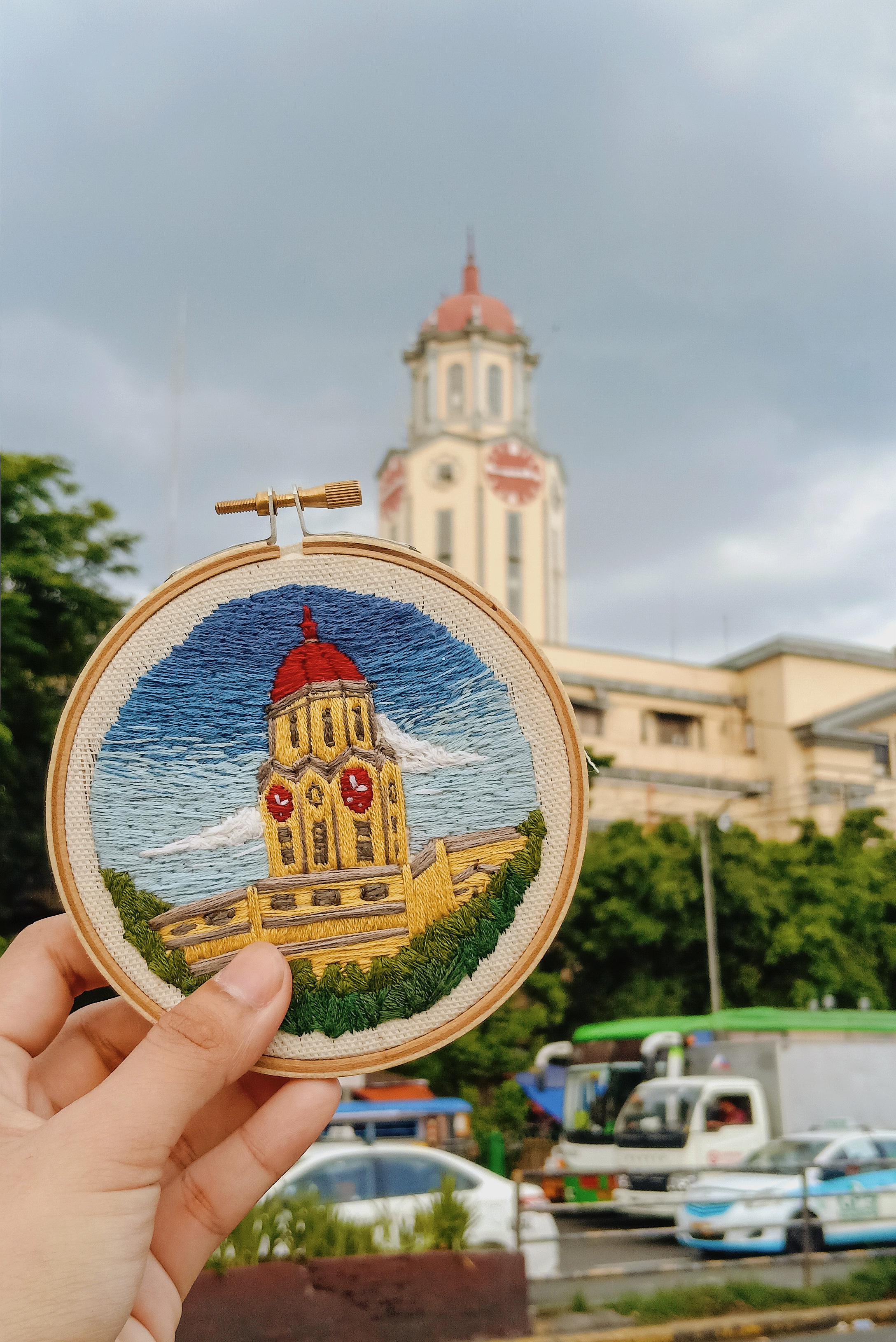 To commemorate Manila Day, I made this embroidery of the Manila city