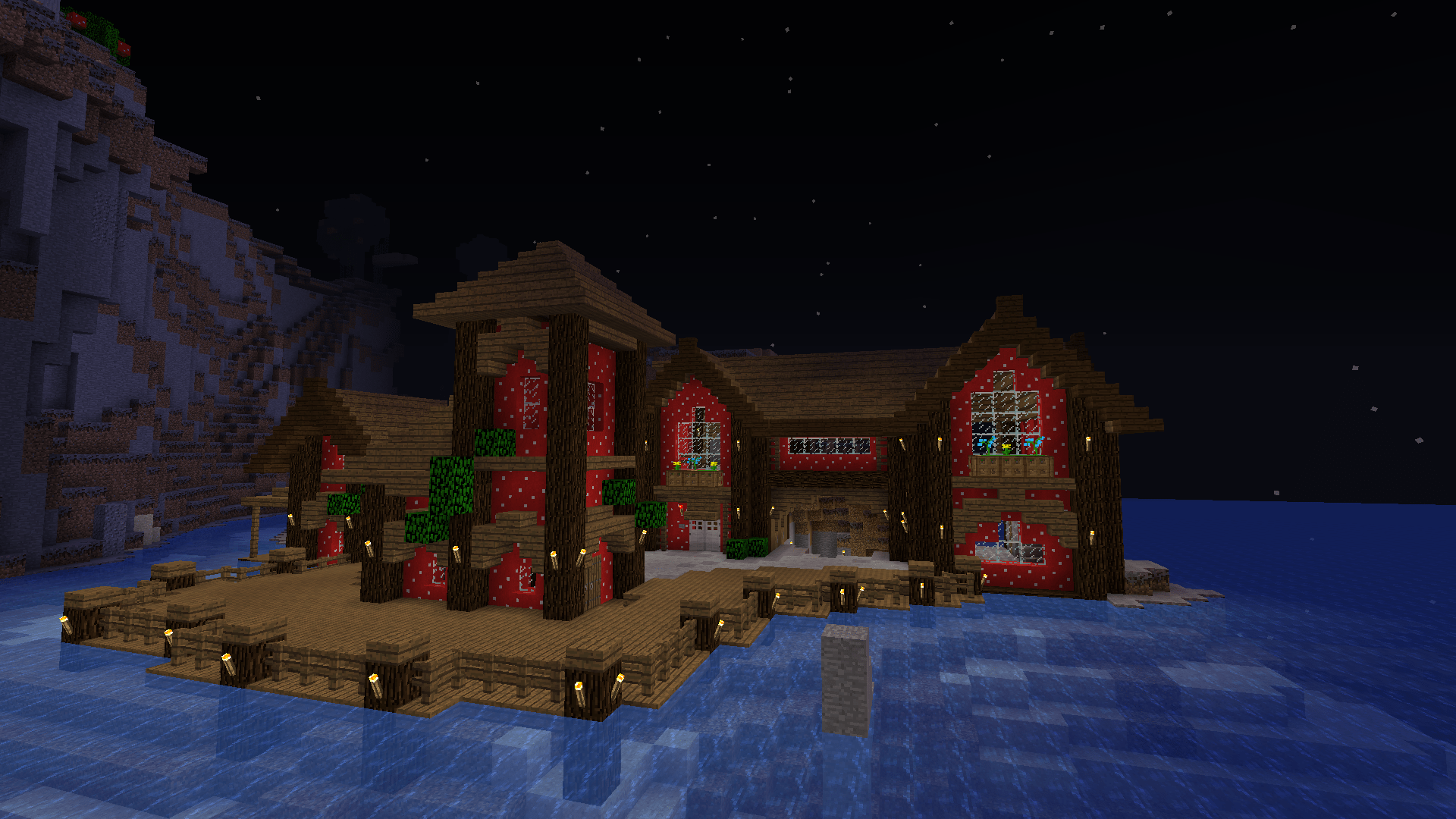 Mushroom Village In Survival Minecraft