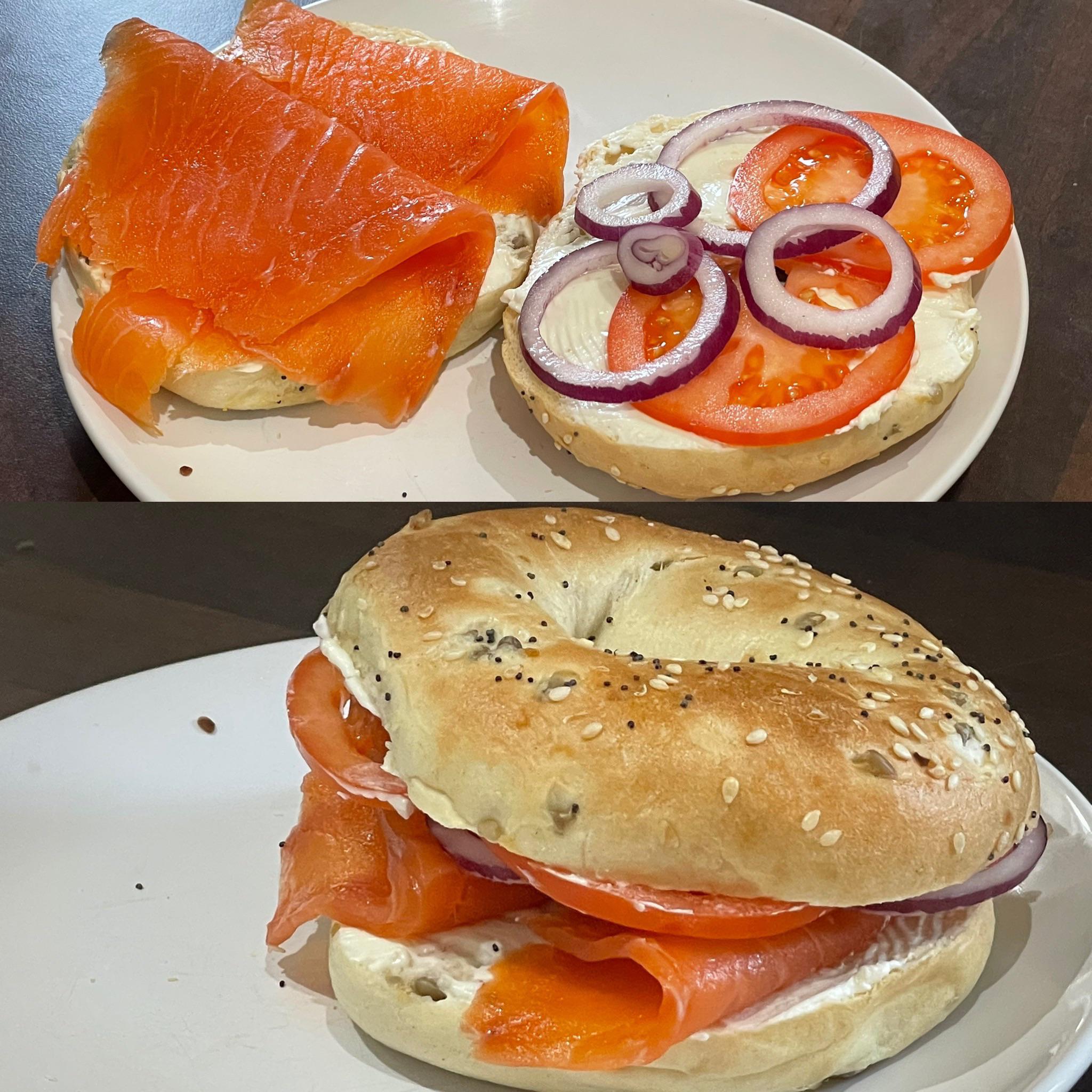 6 Bagel and Lox r/eatsandwiches