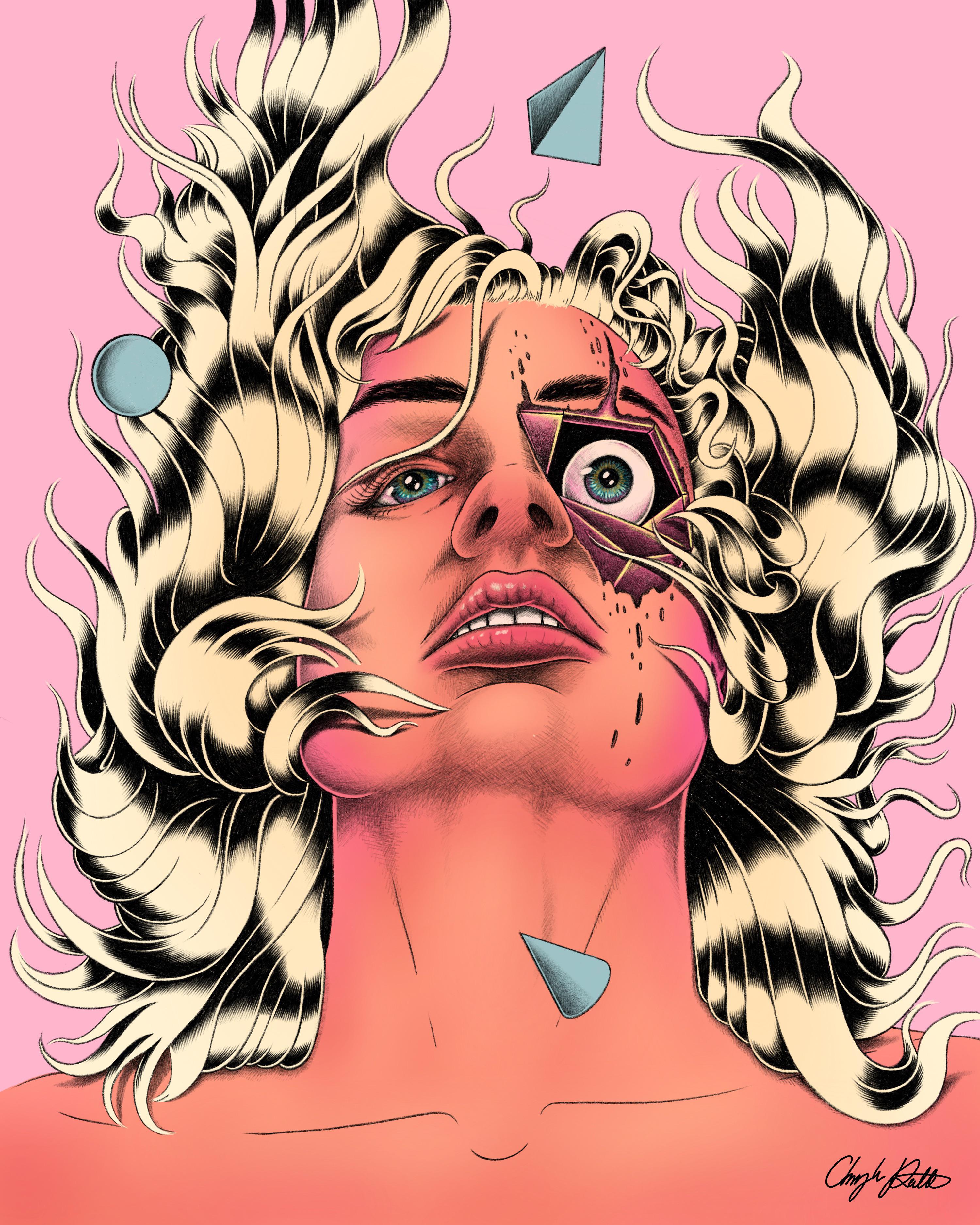 Testing some new hair and shading techniques to convert my comic book