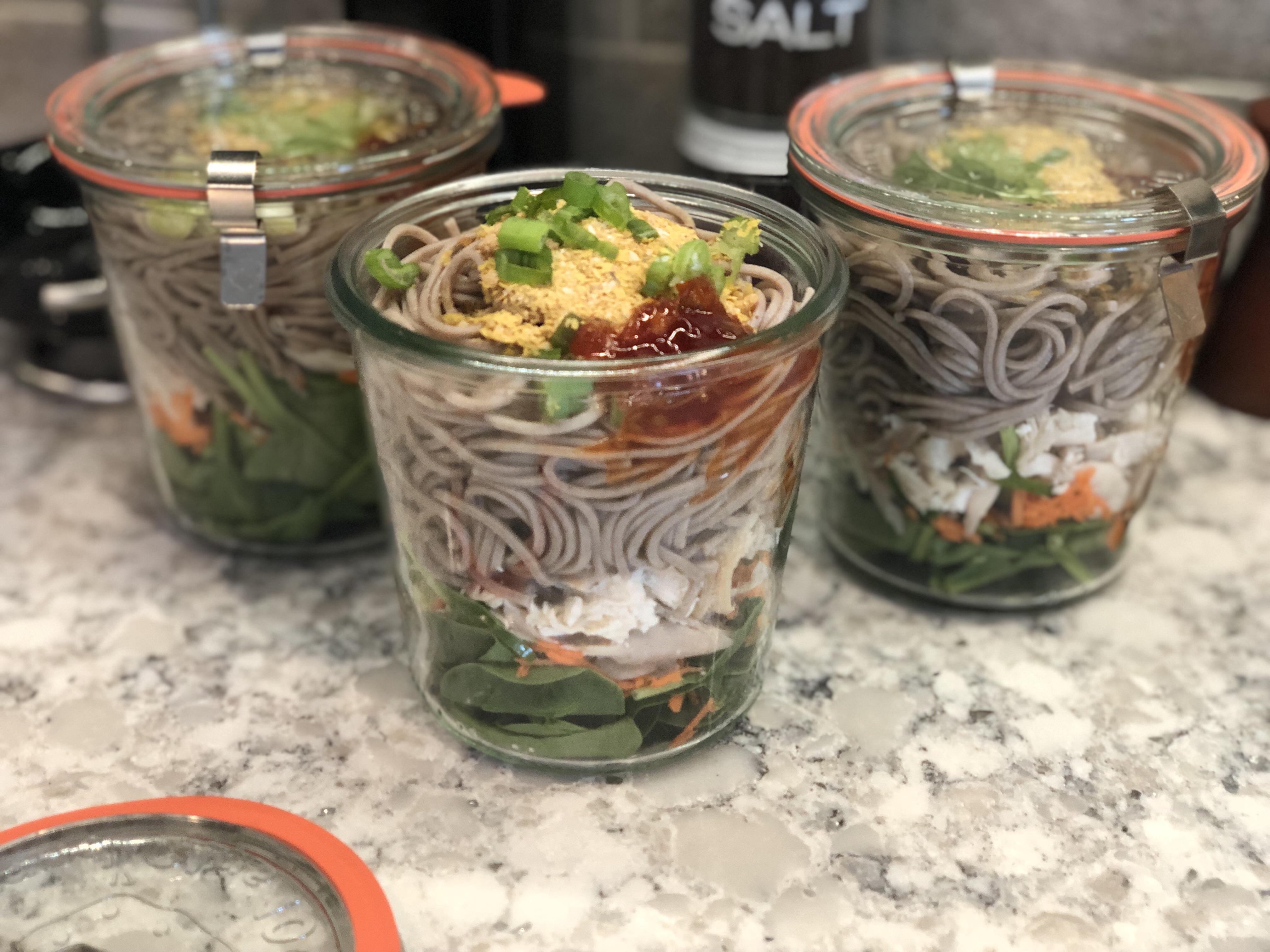 A few Soba noodle cups r/MealPrepSunday