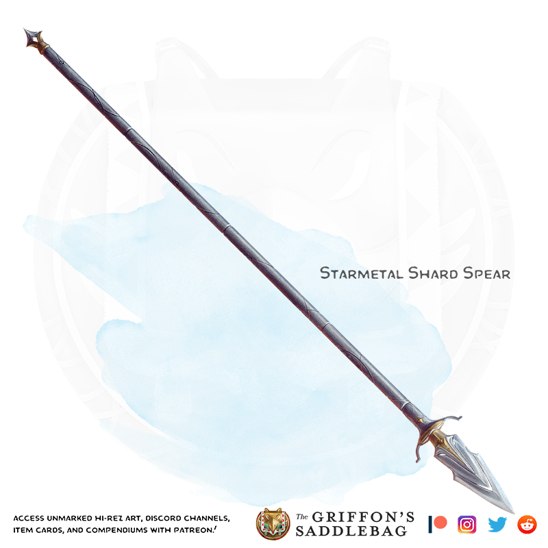 {The Griffon's Saddlebag} Starmetal Shard Spear Weapon (spear) r