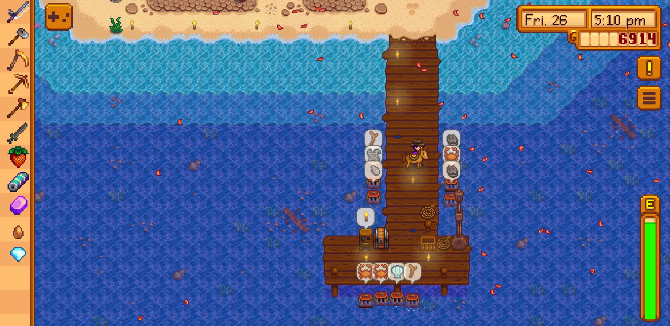 Why cant i get any lobsters? Ive had them there since spring and i have