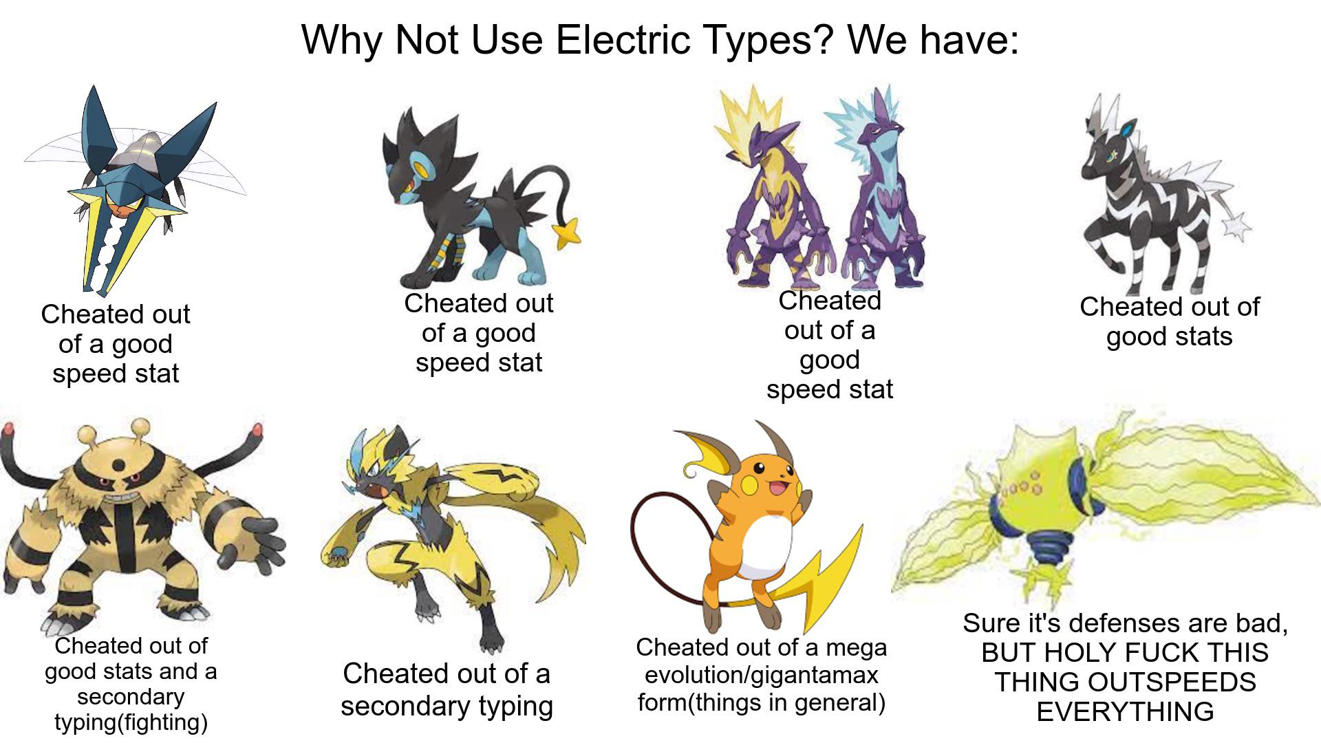 Why Not Use Electric Types?(OC) r/pokemon