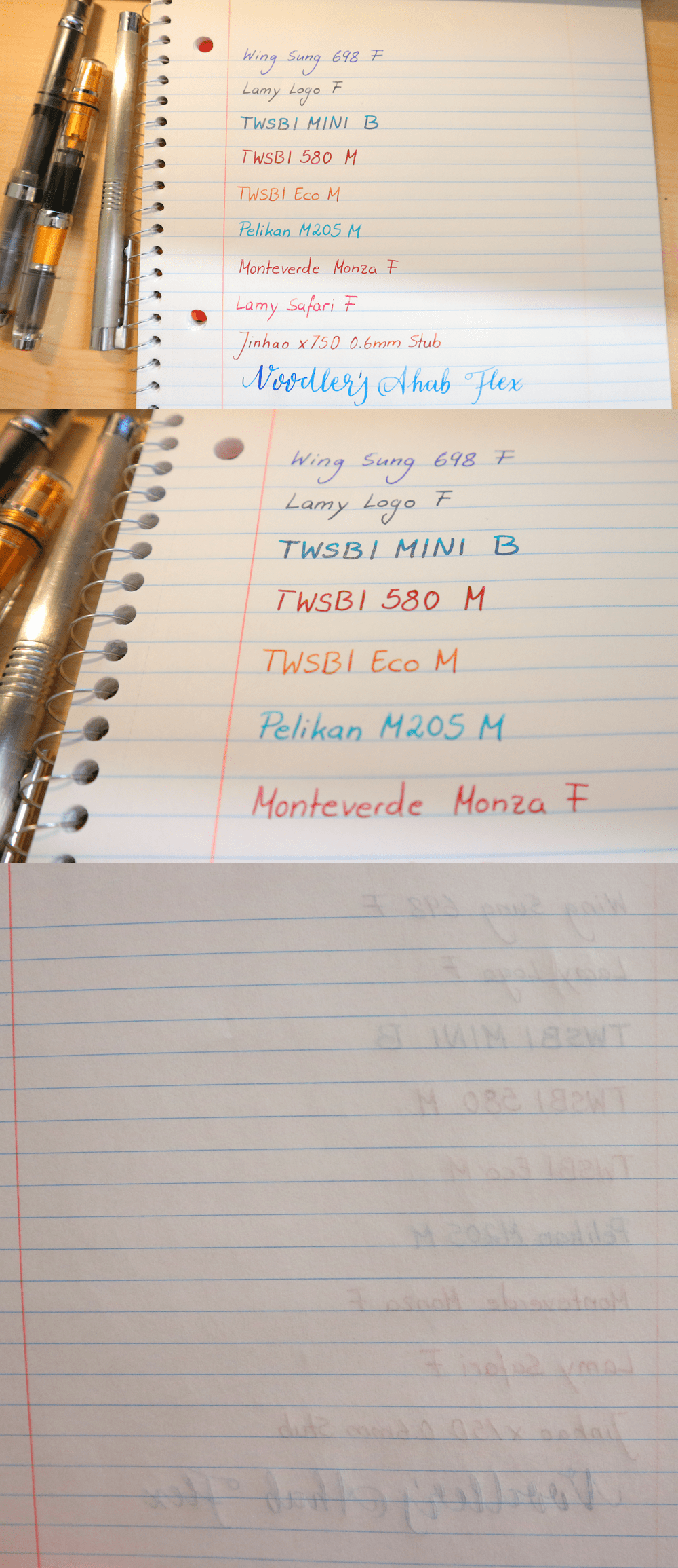 Caliber (CVS Brand) Notebook Test No feathering! r/fountainpens