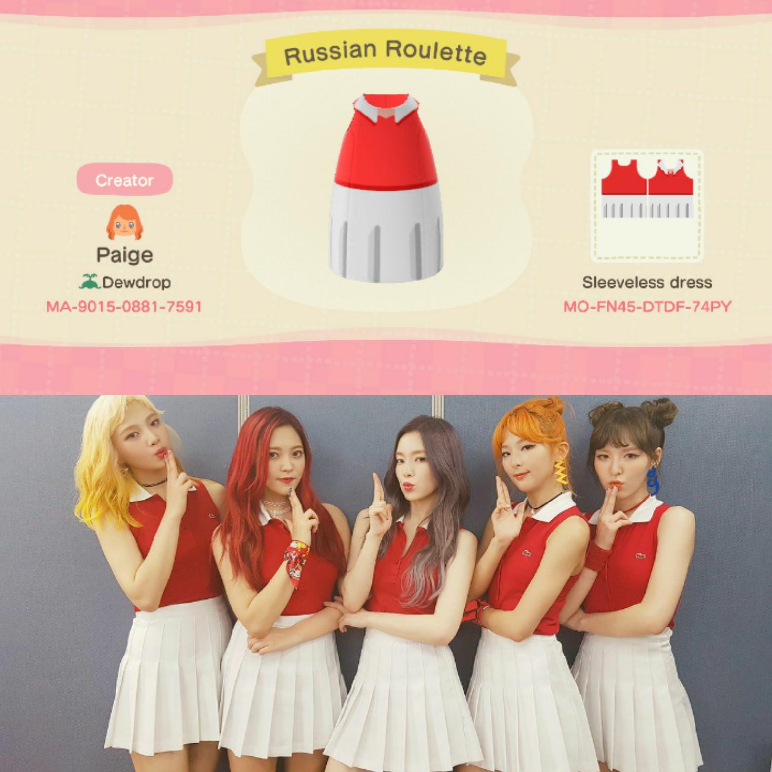 Red Velvet's Russian Roulette outfit ACQR