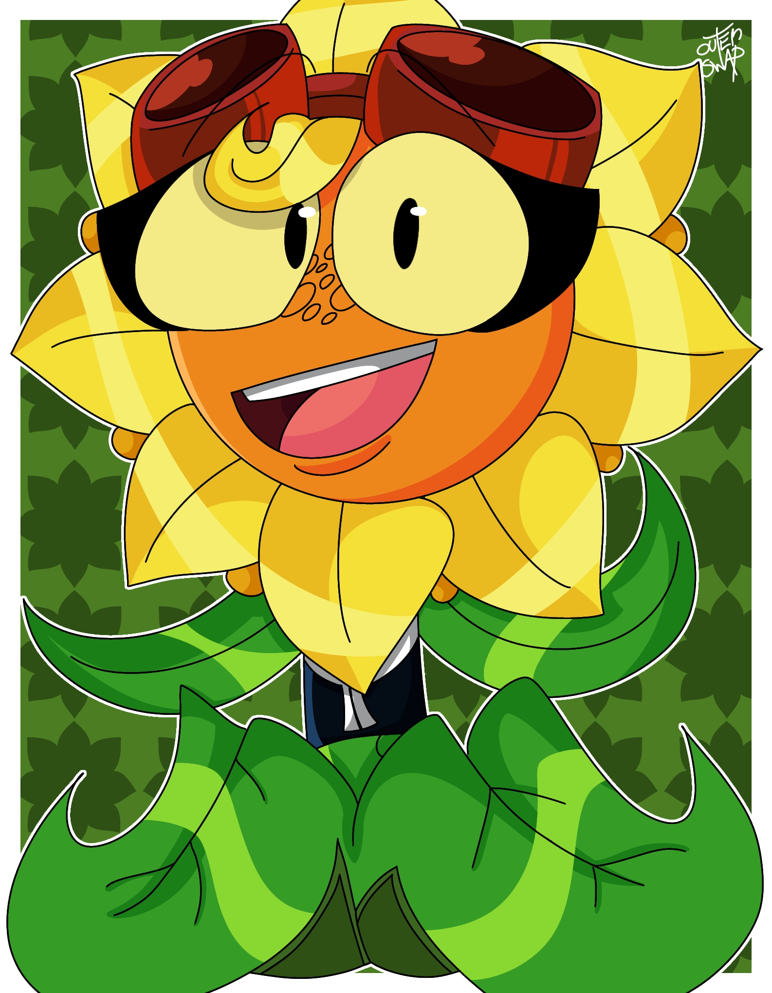 Hi pvz reddit, I just wanted to show you a little solar flare fanart I