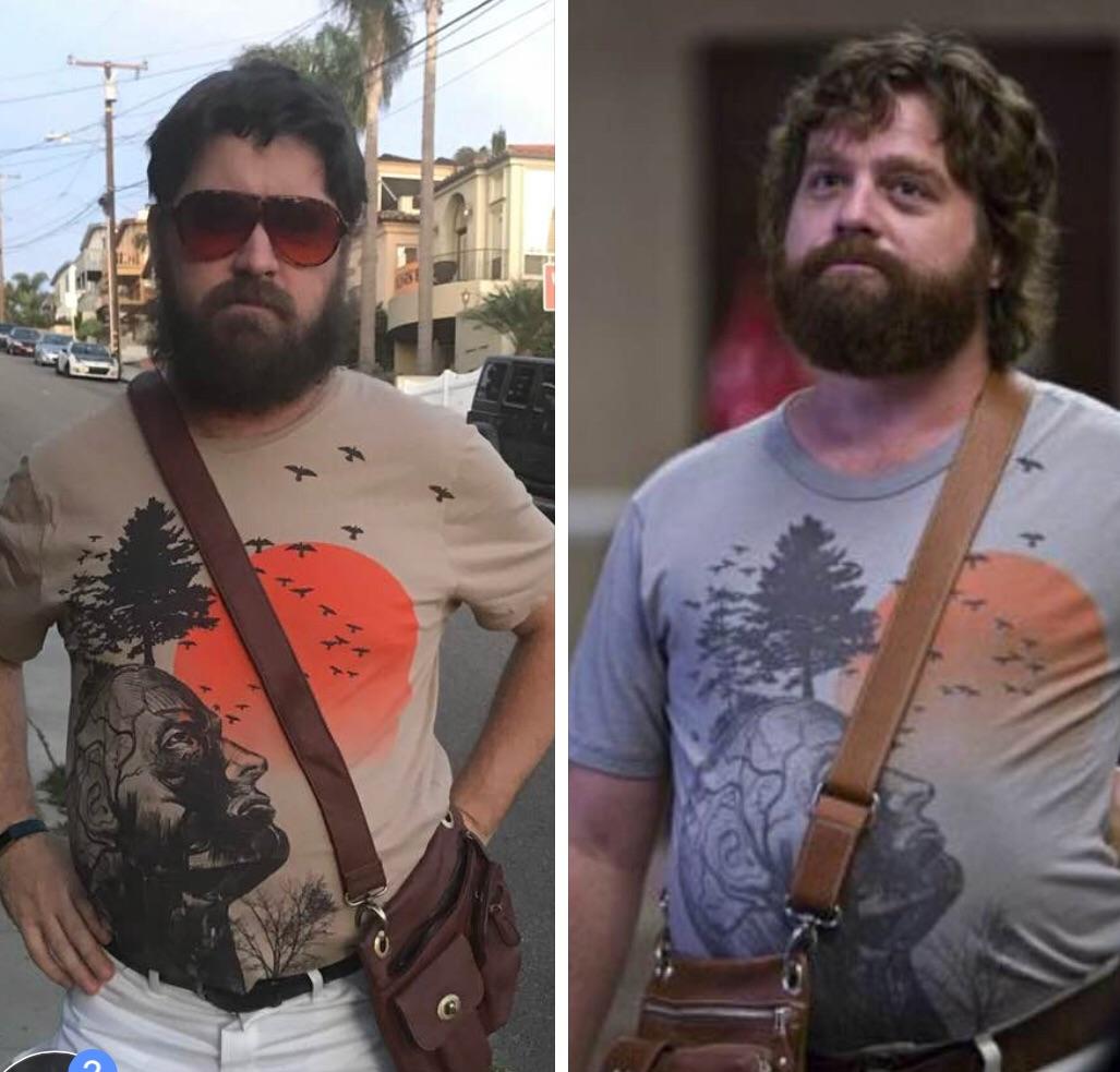 Doing 10k tomorrow super bowl run as Alan from hangover. Think I nailed