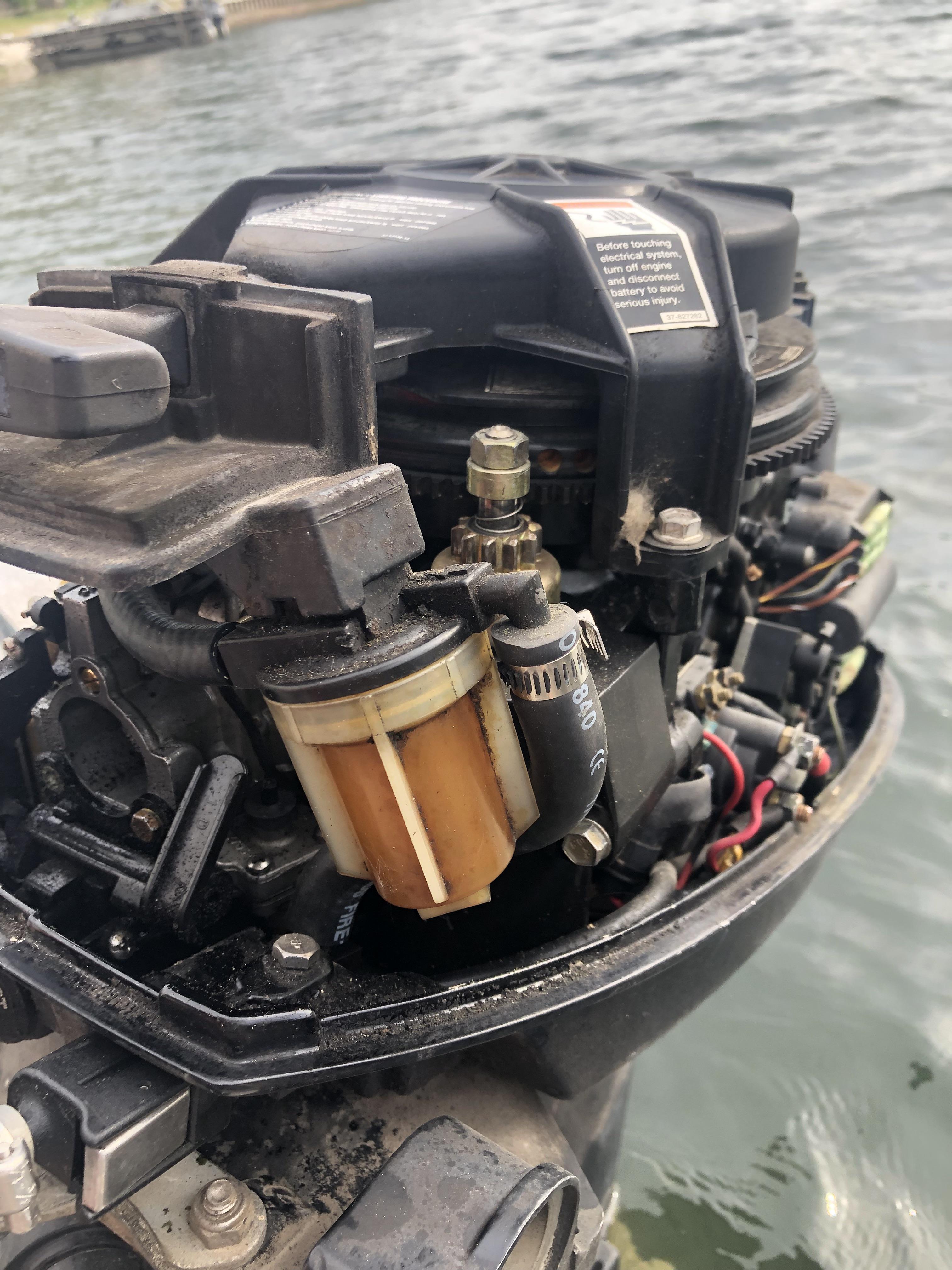Mercury 9.9 Outboard Boat Engine. Will Idle All Day Long But When Placed Into Forward Or Reverse It Will Die After 10 Seconds Even Full Throttle. : R/Engines