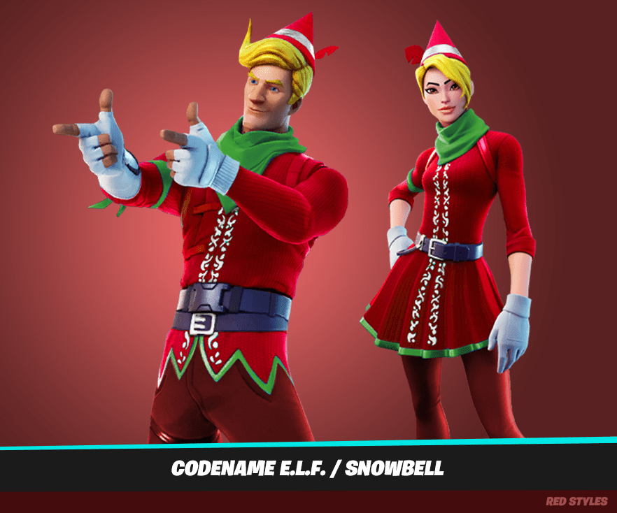 Red styles for the Elf skins r/FortNiteBR