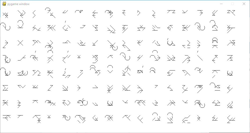 Update on my glyph generator r/proceduralgeneration