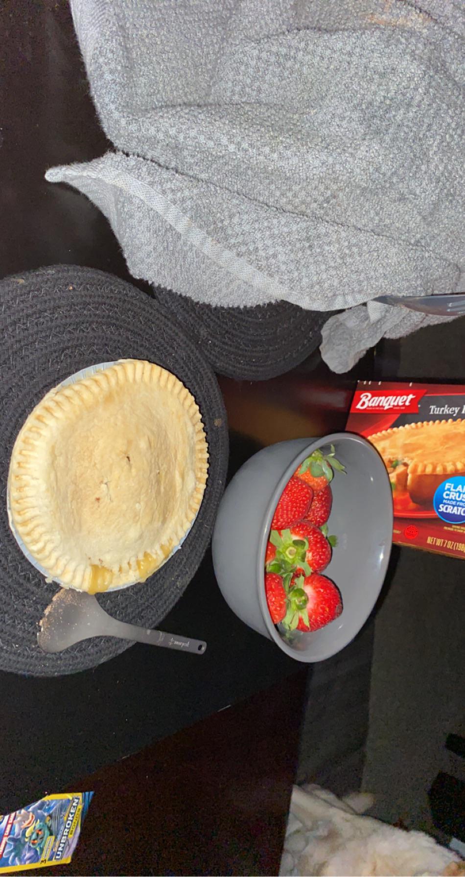 Banquet turkey pot pie. Absolutely delicious for the price. r