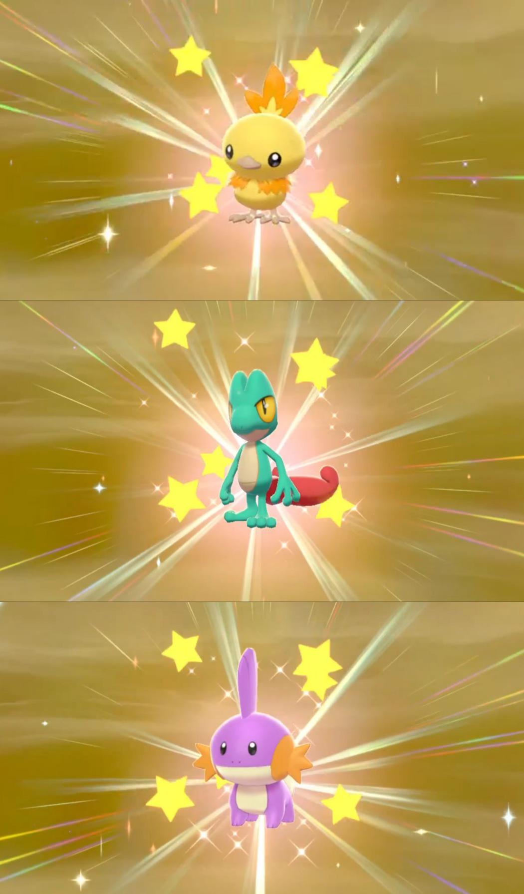 Shiny Hoenn Starters