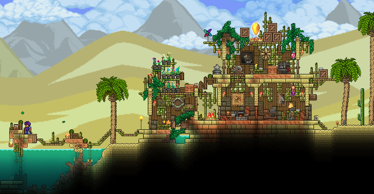 Bamboo fence is a great replacement for windows r/Terraria