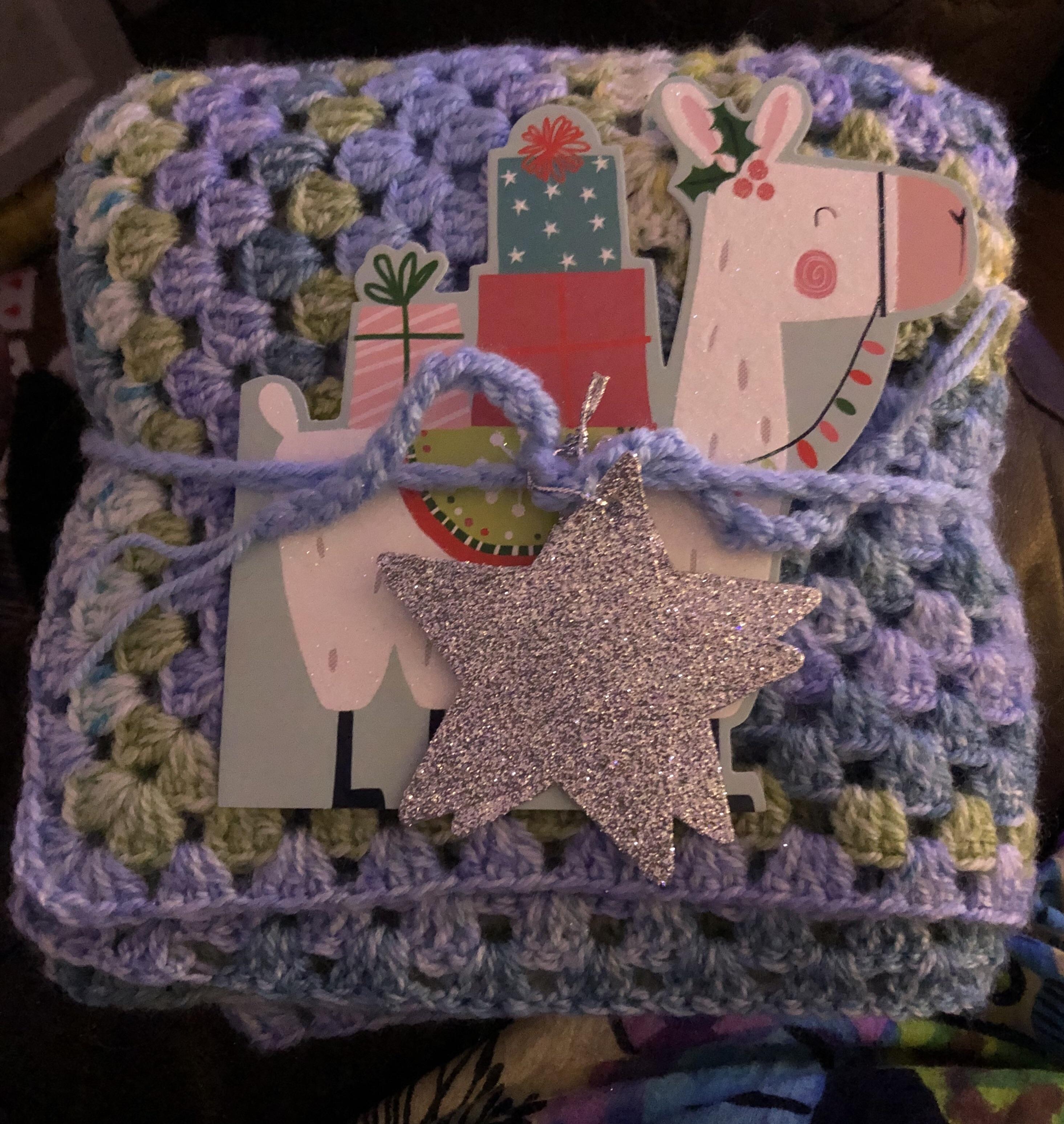 So proud of this blanket. I picked up crochet 2 months ago to help with my depression and