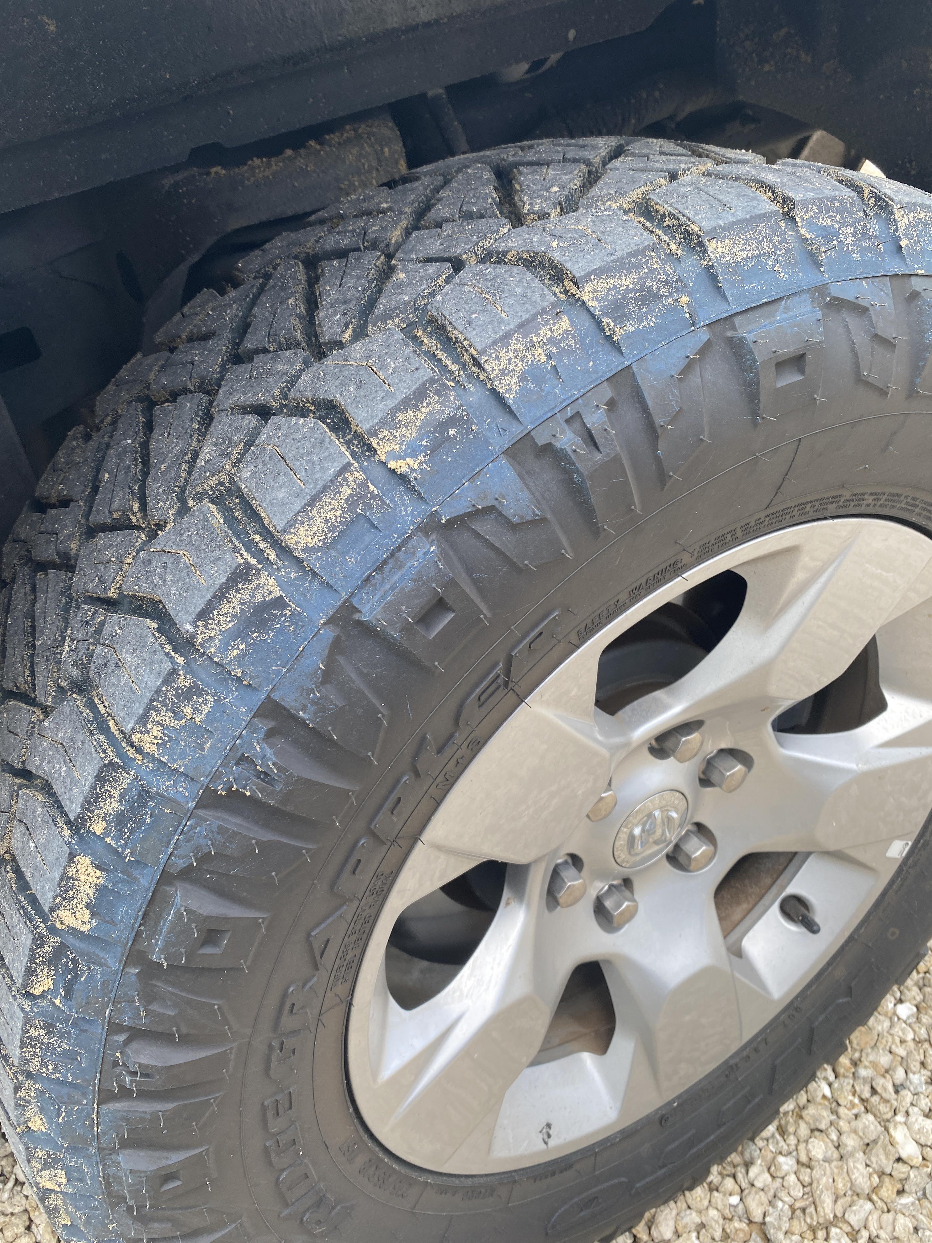 Can anybody explain why my tires are turning blue? Never seen this