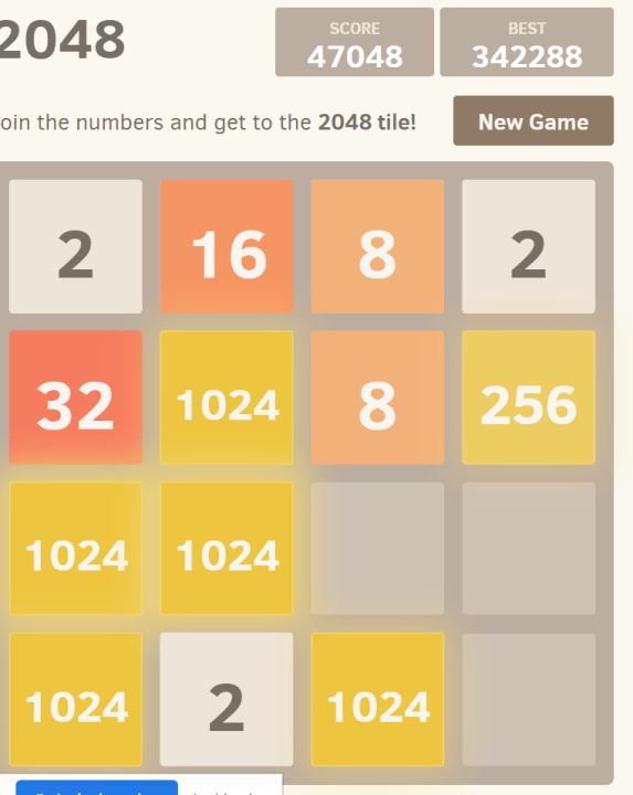 2048 Highest Score