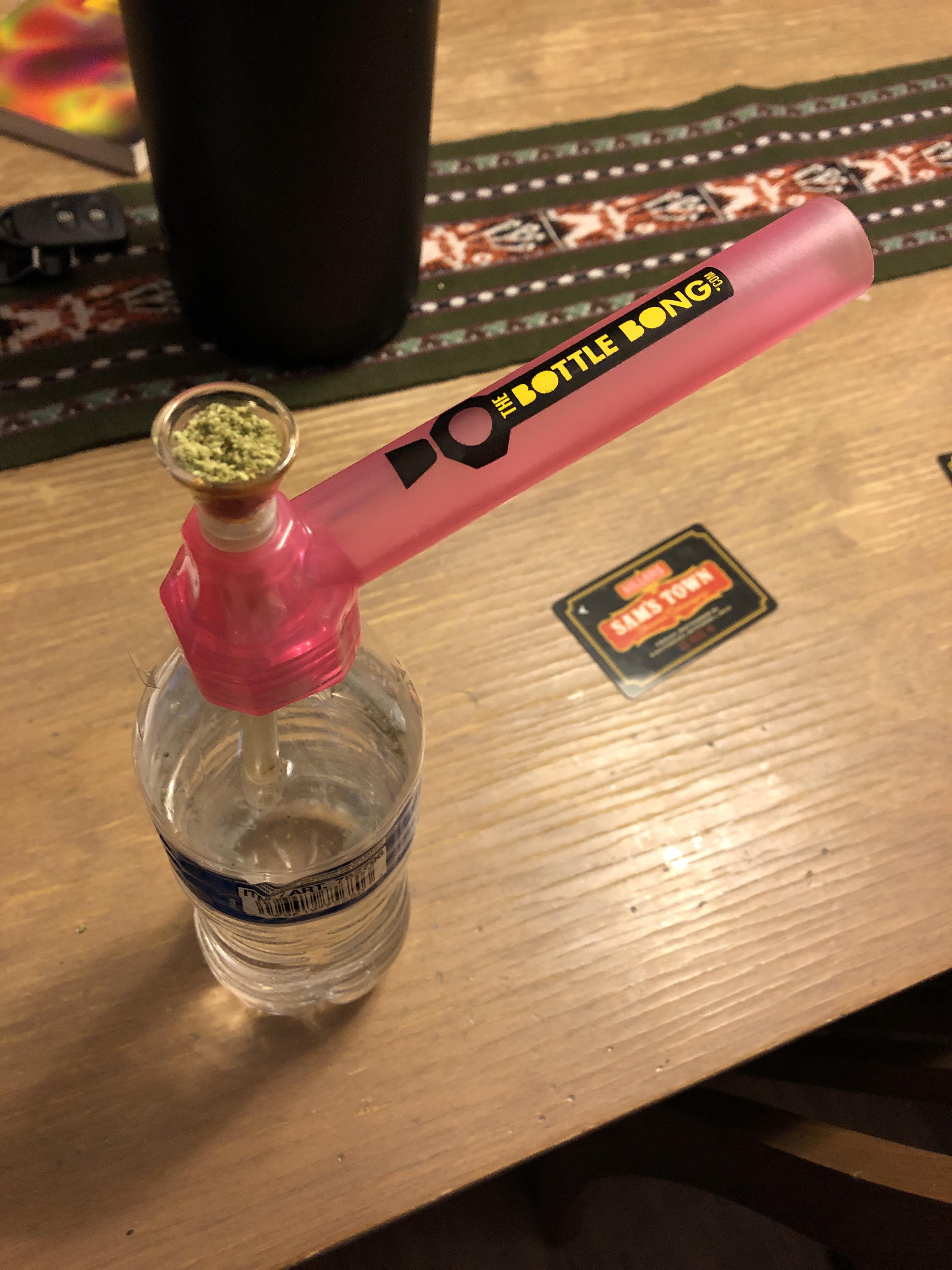 Local pot stores giving out bongs for the stoner on the go r/trees