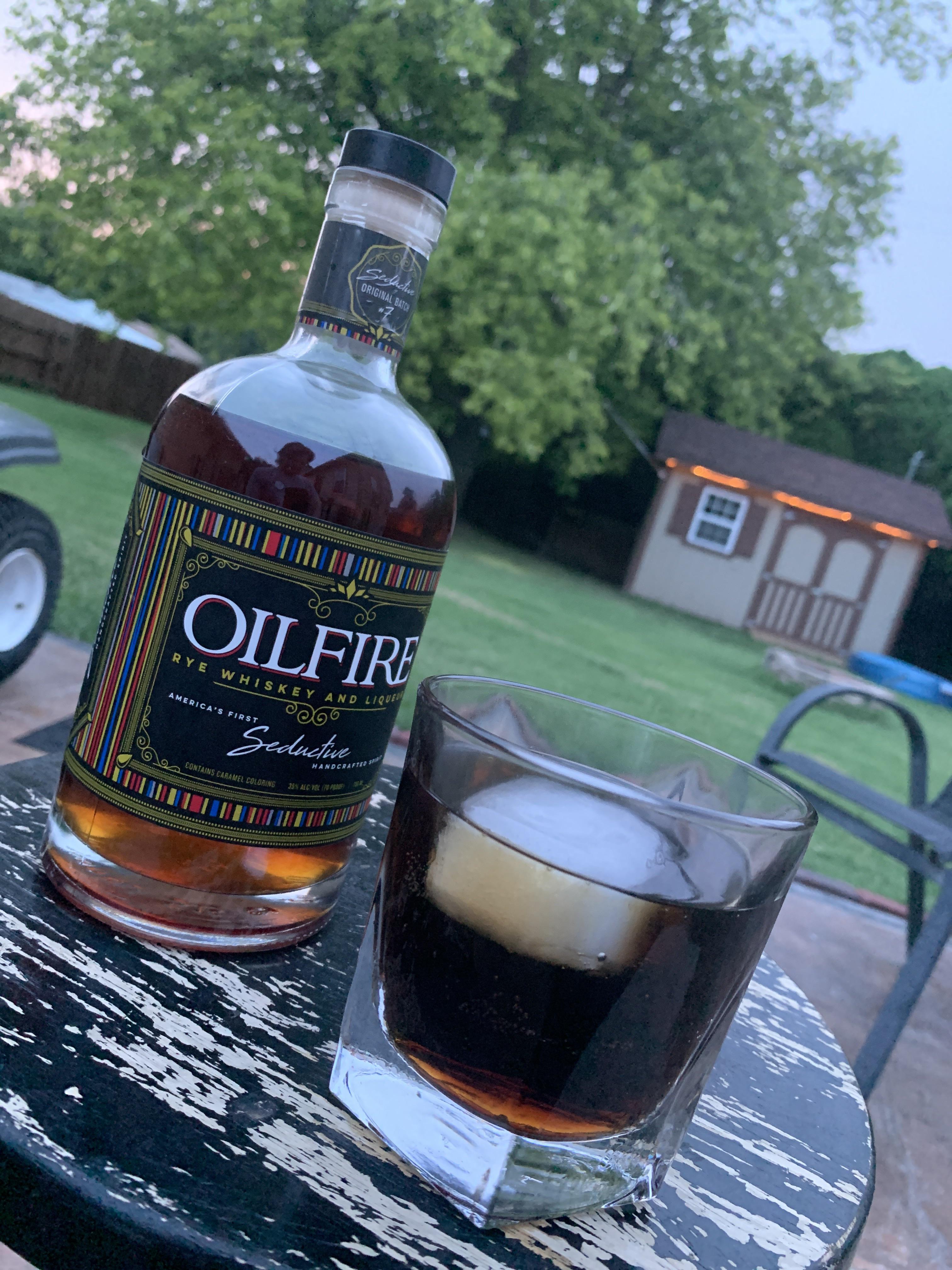 Fun fact of the day, Oilfire and Coke tastes exactly like root beer! Man alive is this a tasty