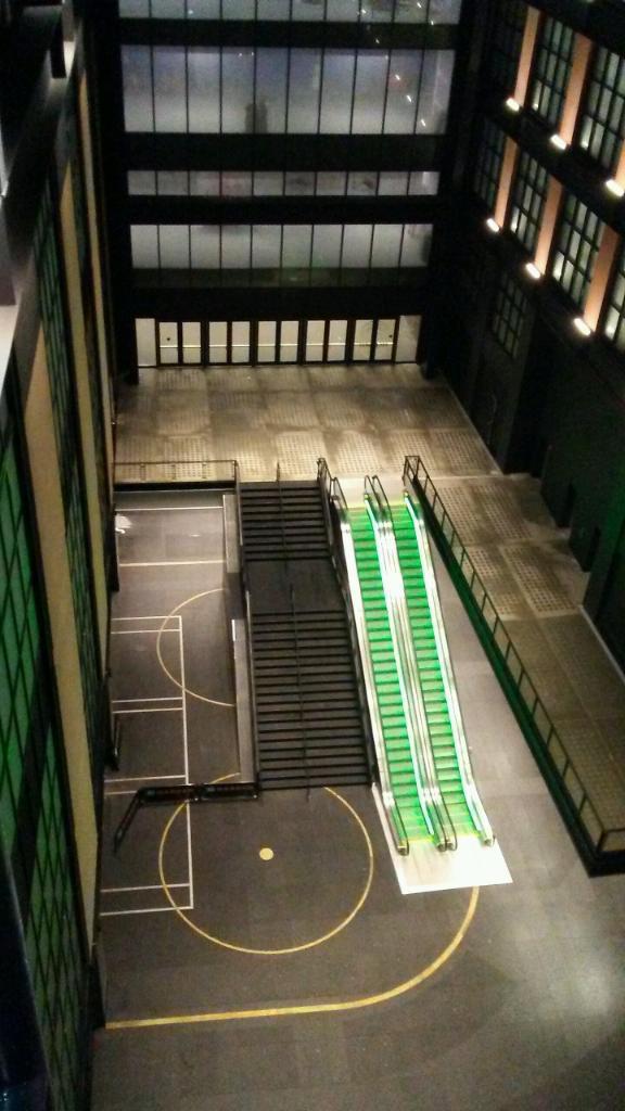 Top view of the new TD Garden entrance, Champs Row boston
